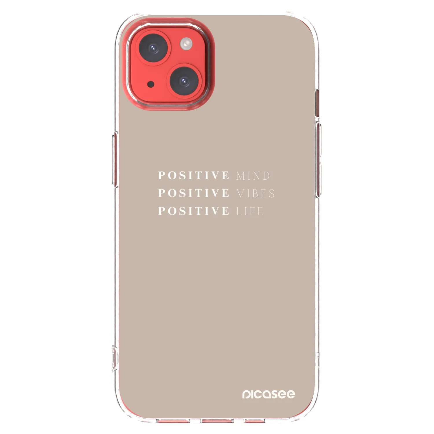 Picasee διαφανής θήκη σιλικόνης Apple iPhone 13 - Positive Vibes