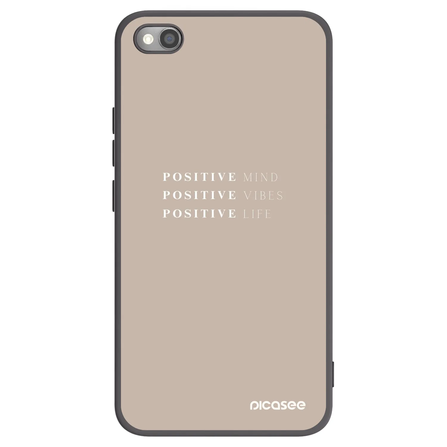 Picasee Μαύρη θήκη σιλικόνης για Xiaomi Redmi Note 11S 5G - Positive Vibes