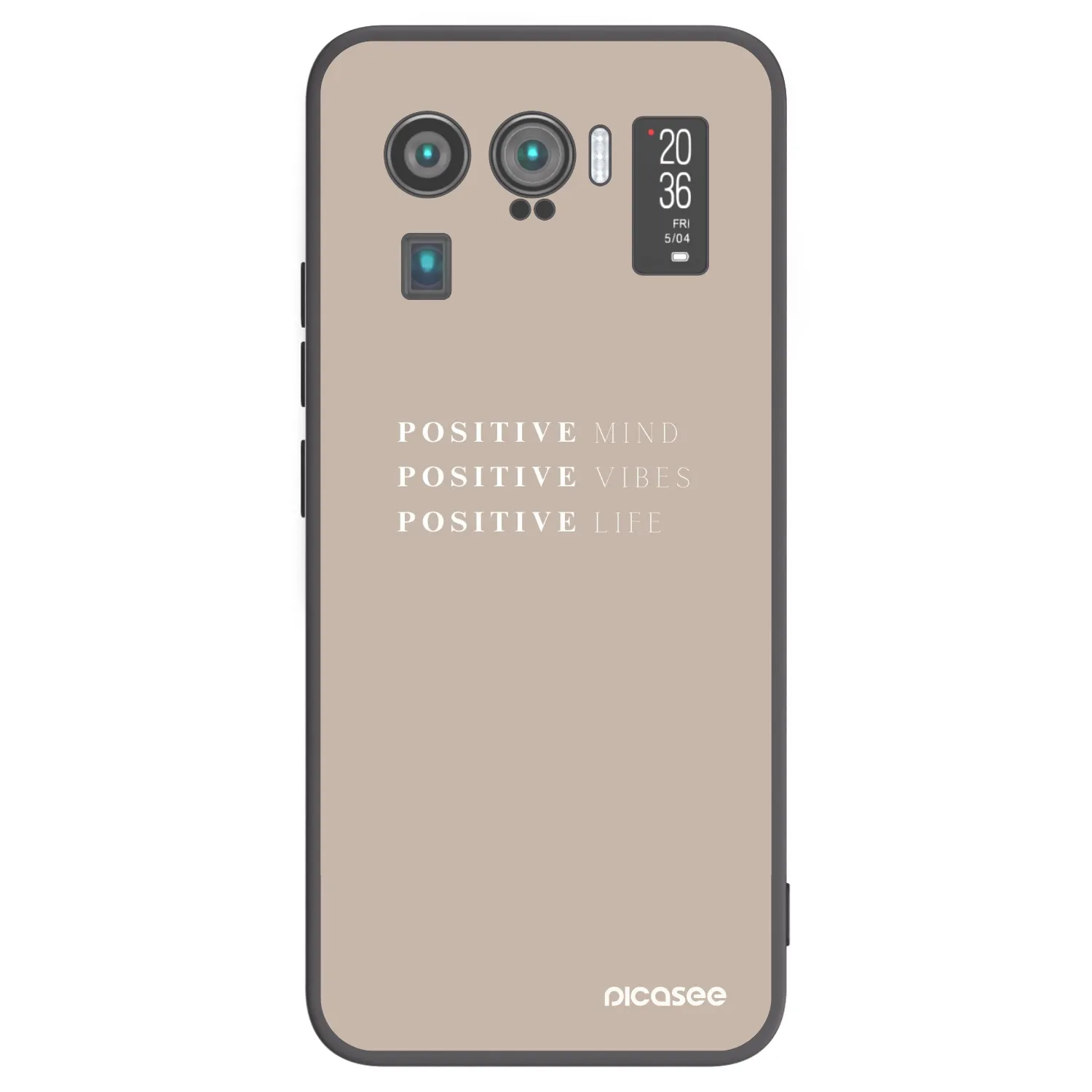 Picasee Μαύρη θήκη σιλικόνης για Xiaomi Mi 11 Ultra - Positive Vibes