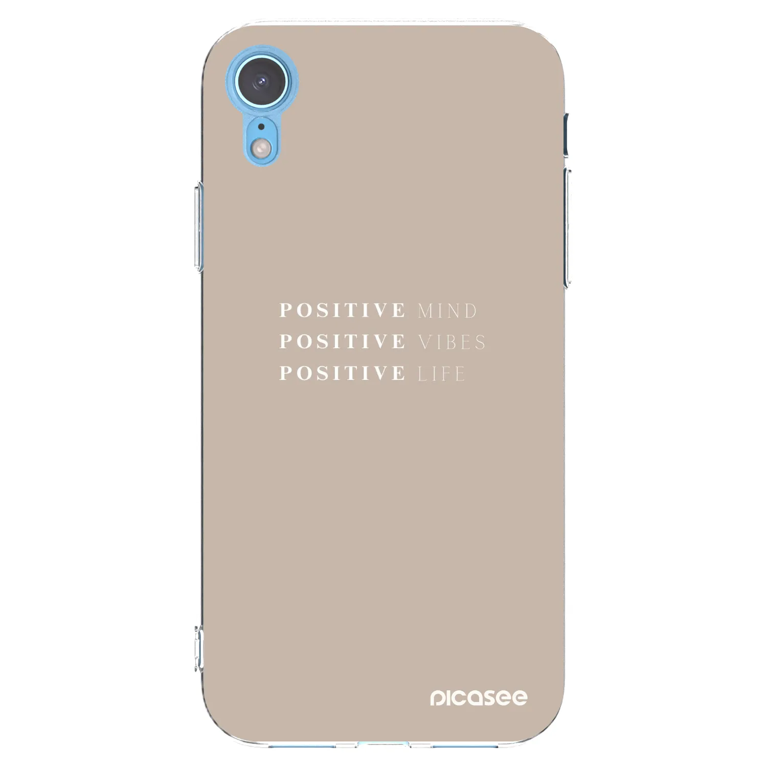Picasee διαφανής θήκη σιλικόνης Apple iPhone XR - Positive Vibes