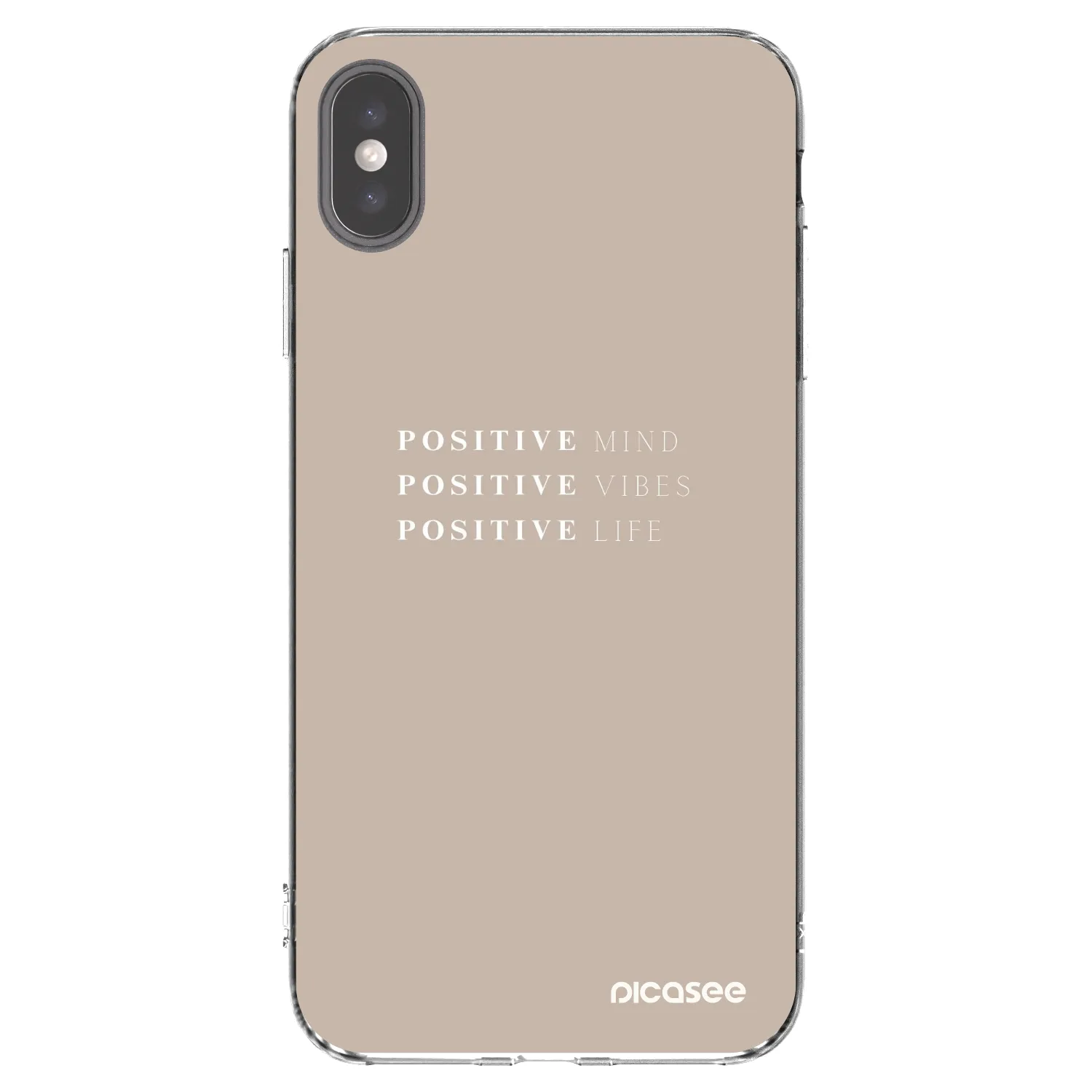 Picasee διαφανής θήκη σιλικόνης Apple iPhone XS Max - Positive Vibes