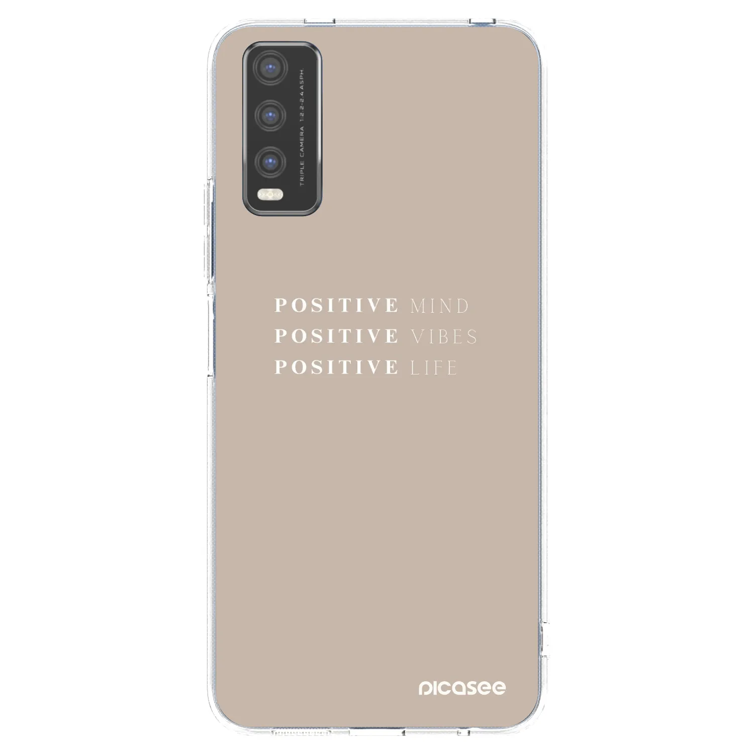 Picasee διαφανής θήκη σιλικόνης Vivo Y20s - Positive Vibes