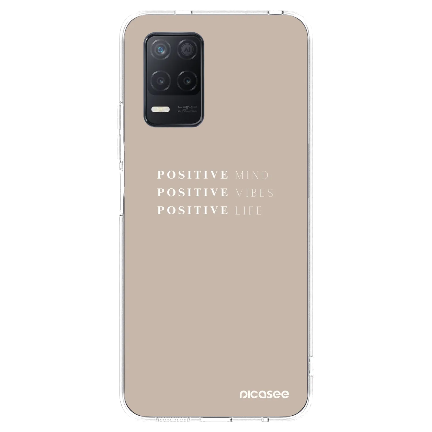 Picasee διαφανής θήκη σιλικόνης Realme 8 5G - Positive Vibes