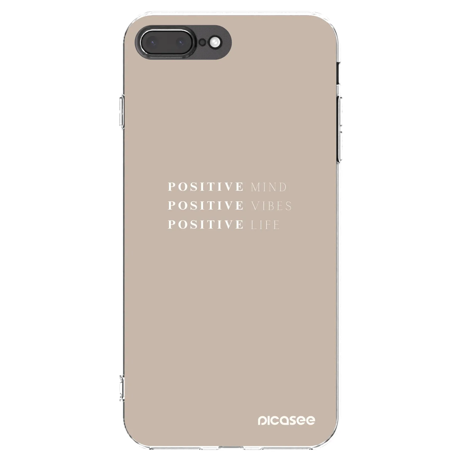 Picasee διαφανής θήκη σιλικόνης Apple iPhone 7 Plus - Positive Vibes