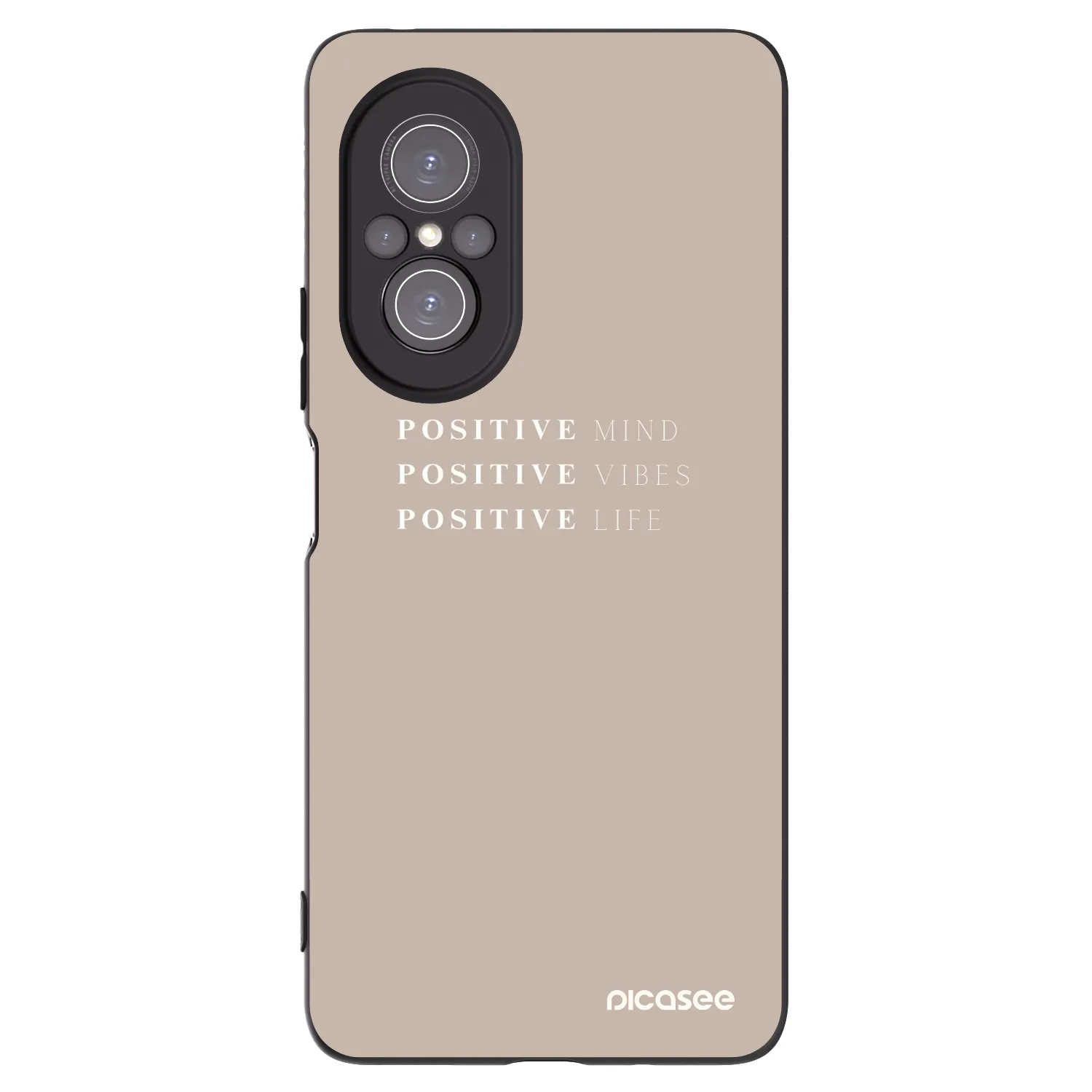 Picasee Μαύρη θήκη σιλικόνης για Huawei Nova 9 SE - Positive Vibes