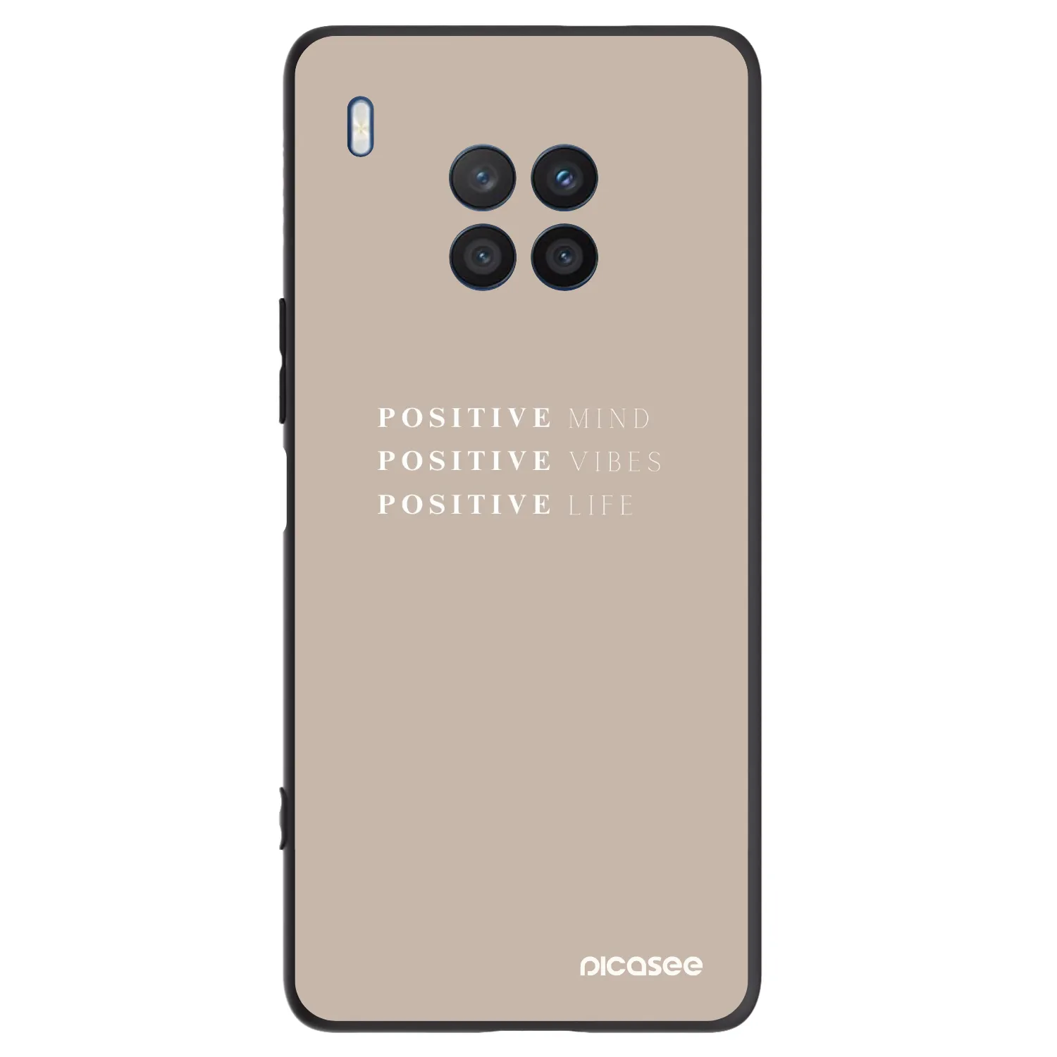 Picasee Μαύρη θήκη σιλικόνης για Honor 50 Lite - Positive Vibes