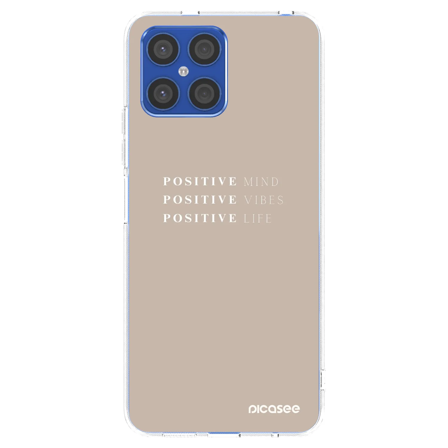 Picasee διαφανής θήκη σιλικόνης Honor X8 4G - Positive Vibes