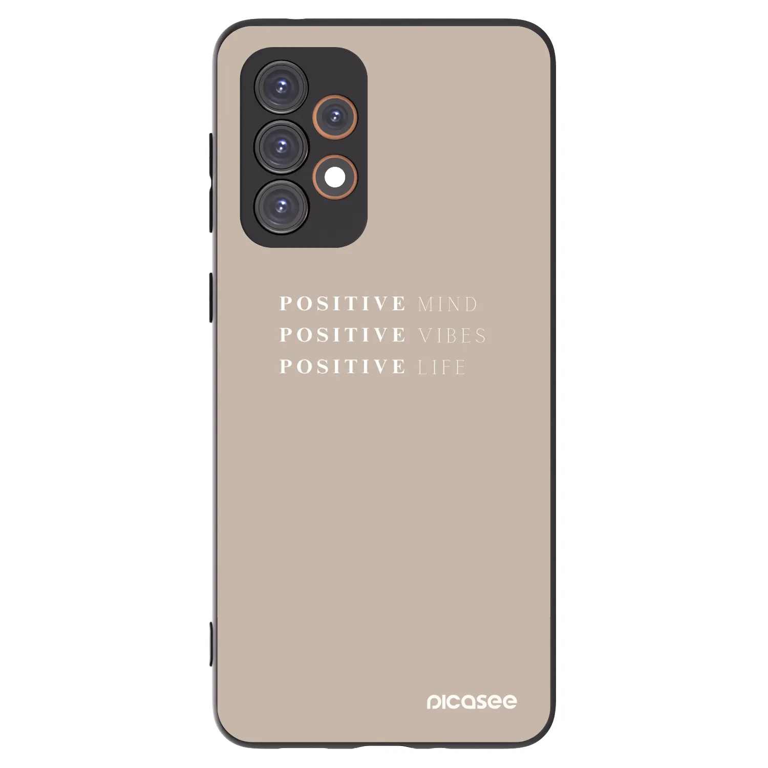 Picasee Μαύρη θήκη σιλικόνης για Samsung Galaxy A33 5G A336 - Positive Vibes