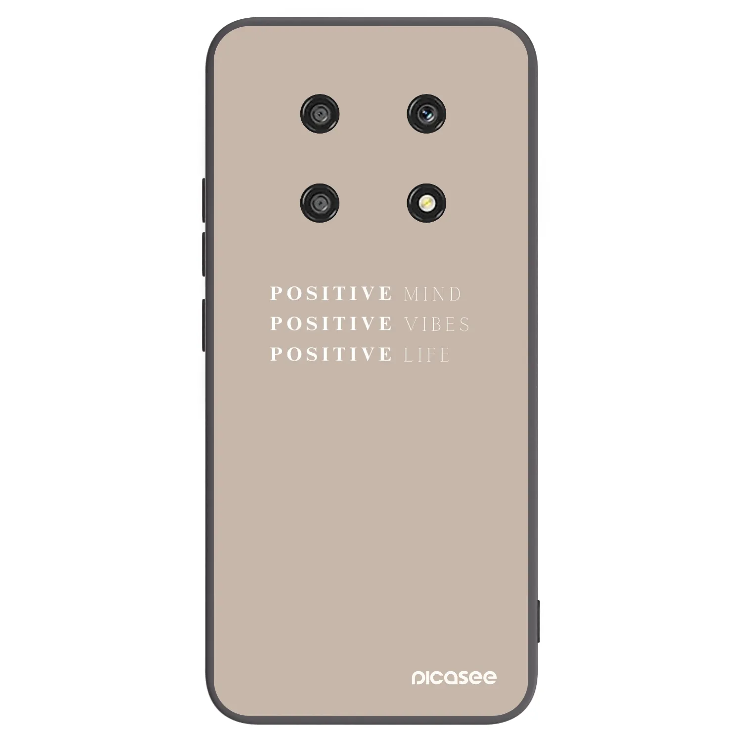 Picasee Μαύρη θήκη σιλικόνης για Honor Magic4 Lite 5G - Positive Vibes