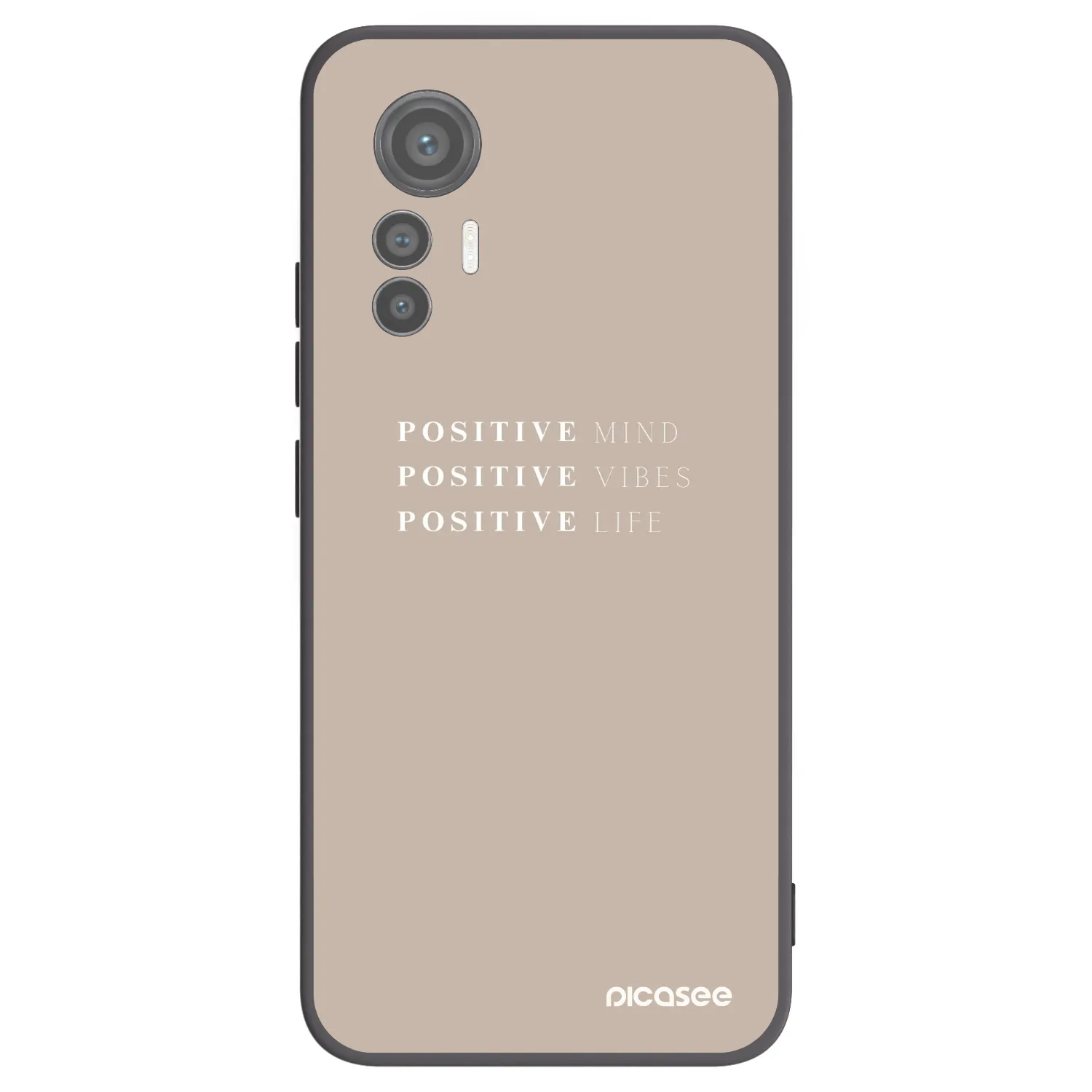 Picasee Μαύρη θήκη σιλικόνης για Xiaomi 12 Lite - Positive Vibes