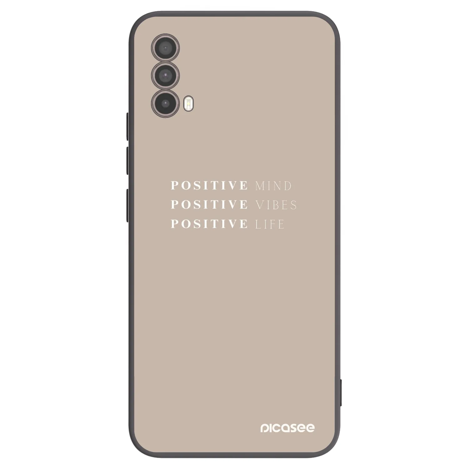 Picasee Μαύρη θήκη σιλικόνης για Motorola Moto E40 - Positive Vibes