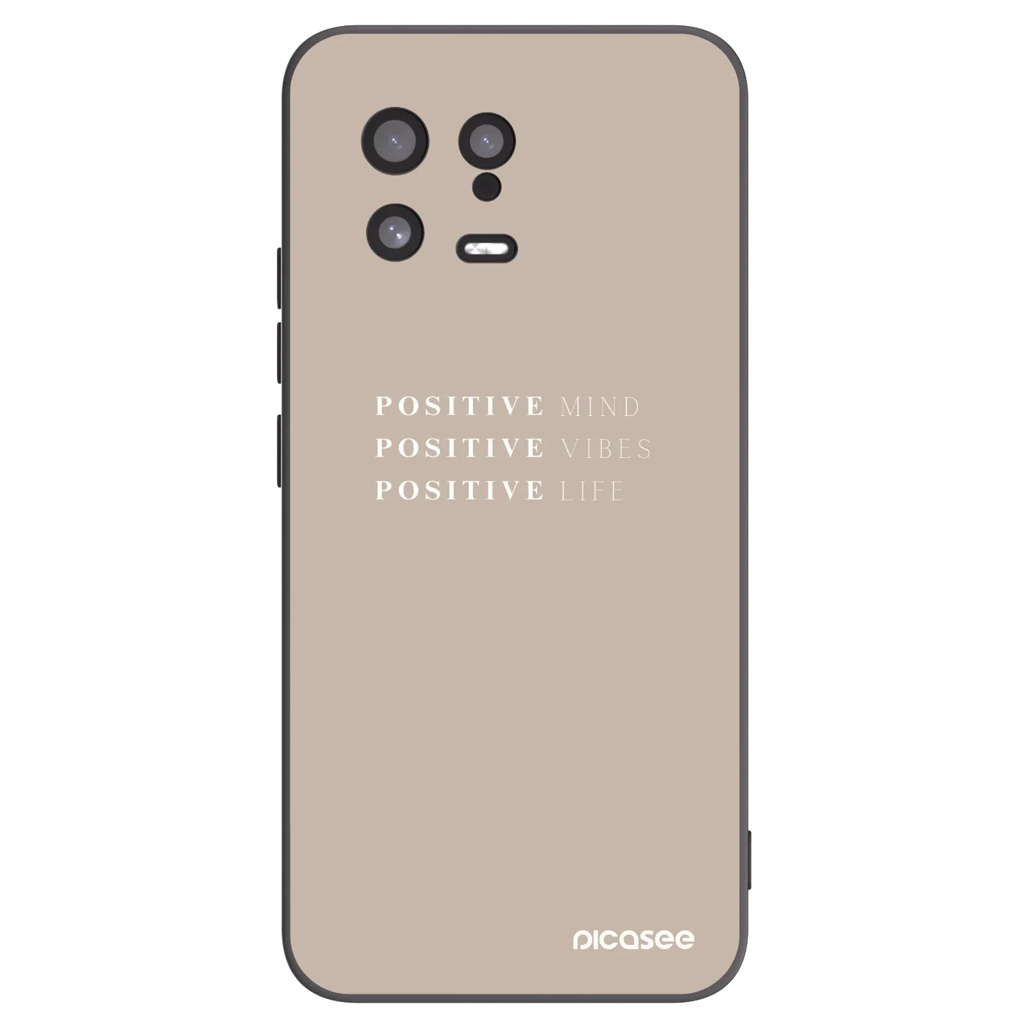 Picasee Μαύρη θήκη σιλικόνης για Xiaomi 13 - Positive Vibes