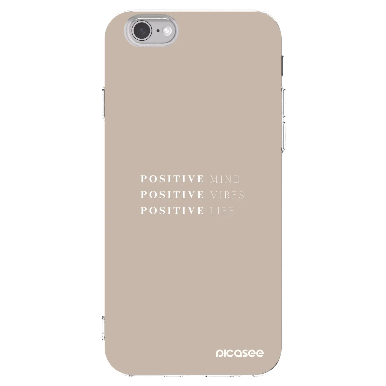 Picasee διαφανής θήκη σιλικόνης Apple iPhone 6/6S - Positive Vibes