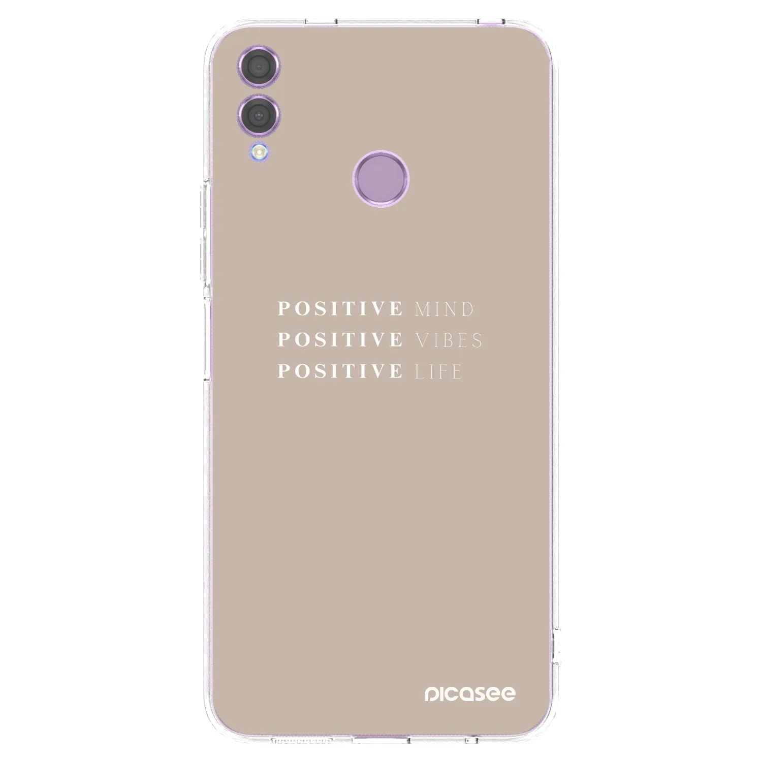 Picasee διαφανής θήκη σιλικόνης Honor 8X - Positive Vibes