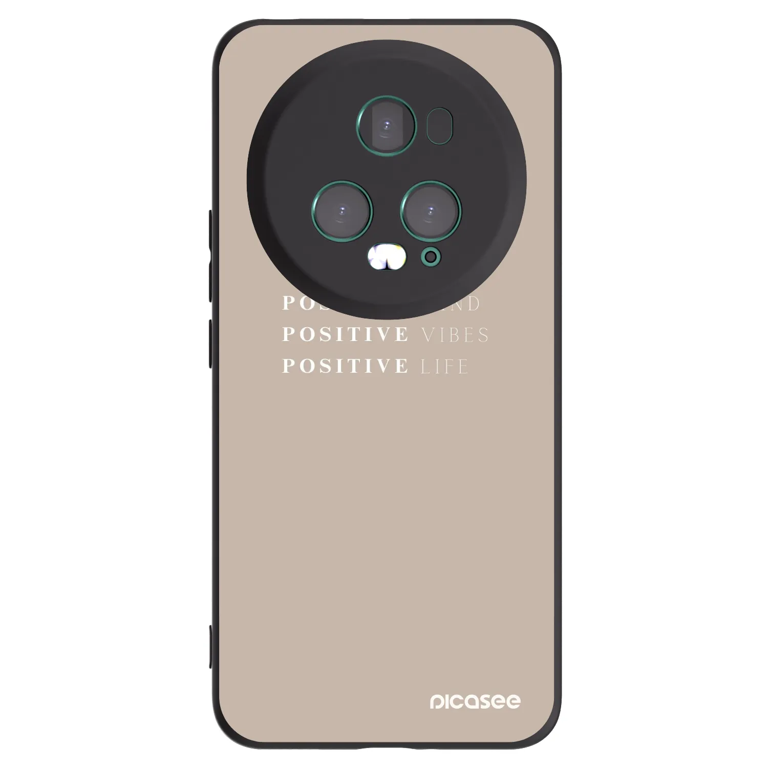 Picasee Μαύρη θήκη σιλικόνης για Honor Magic5 Pro - Positive Vibes