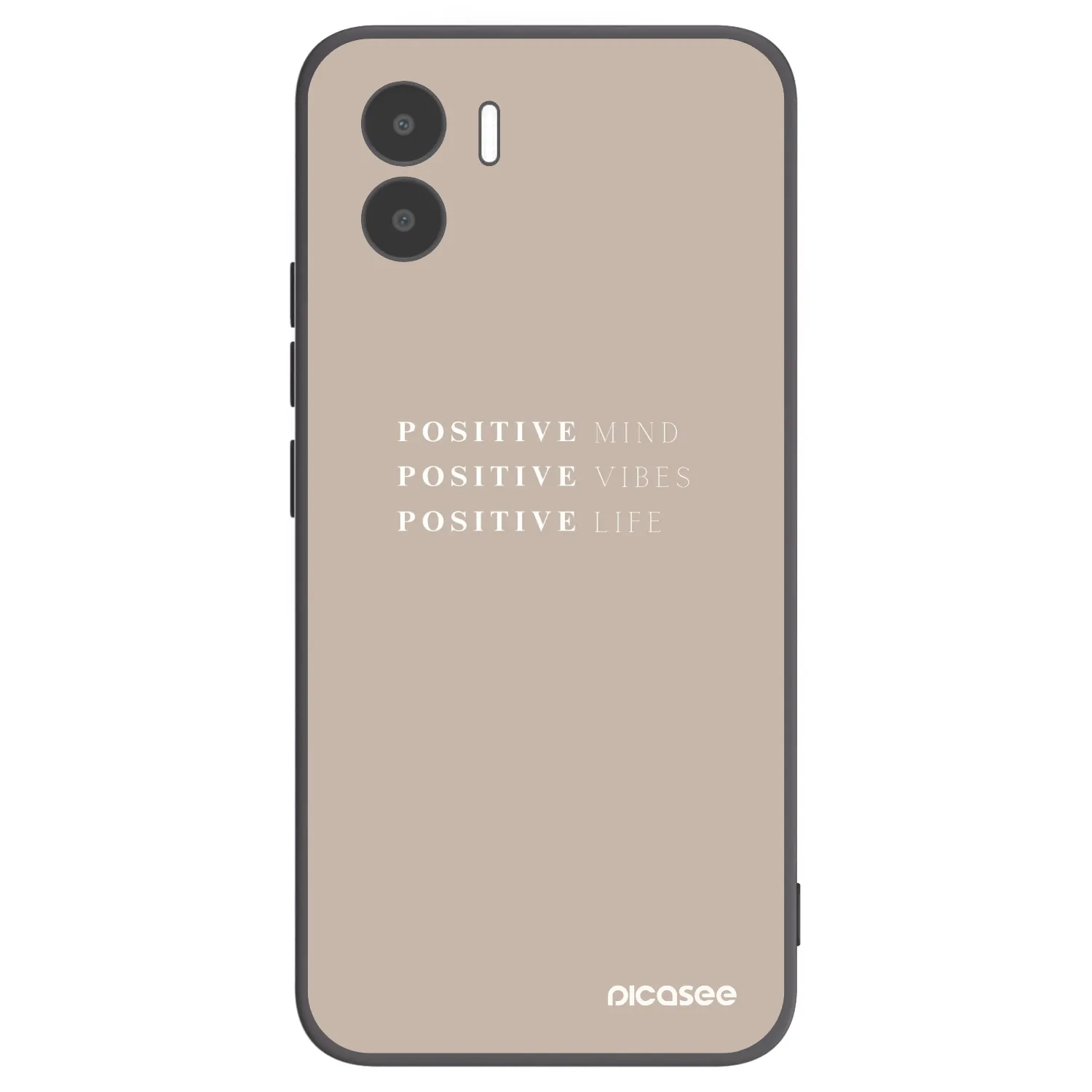 Picasee Μαύρη θήκη σιλικόνης για Xiaomi Redmi A2 - Positive Vibes