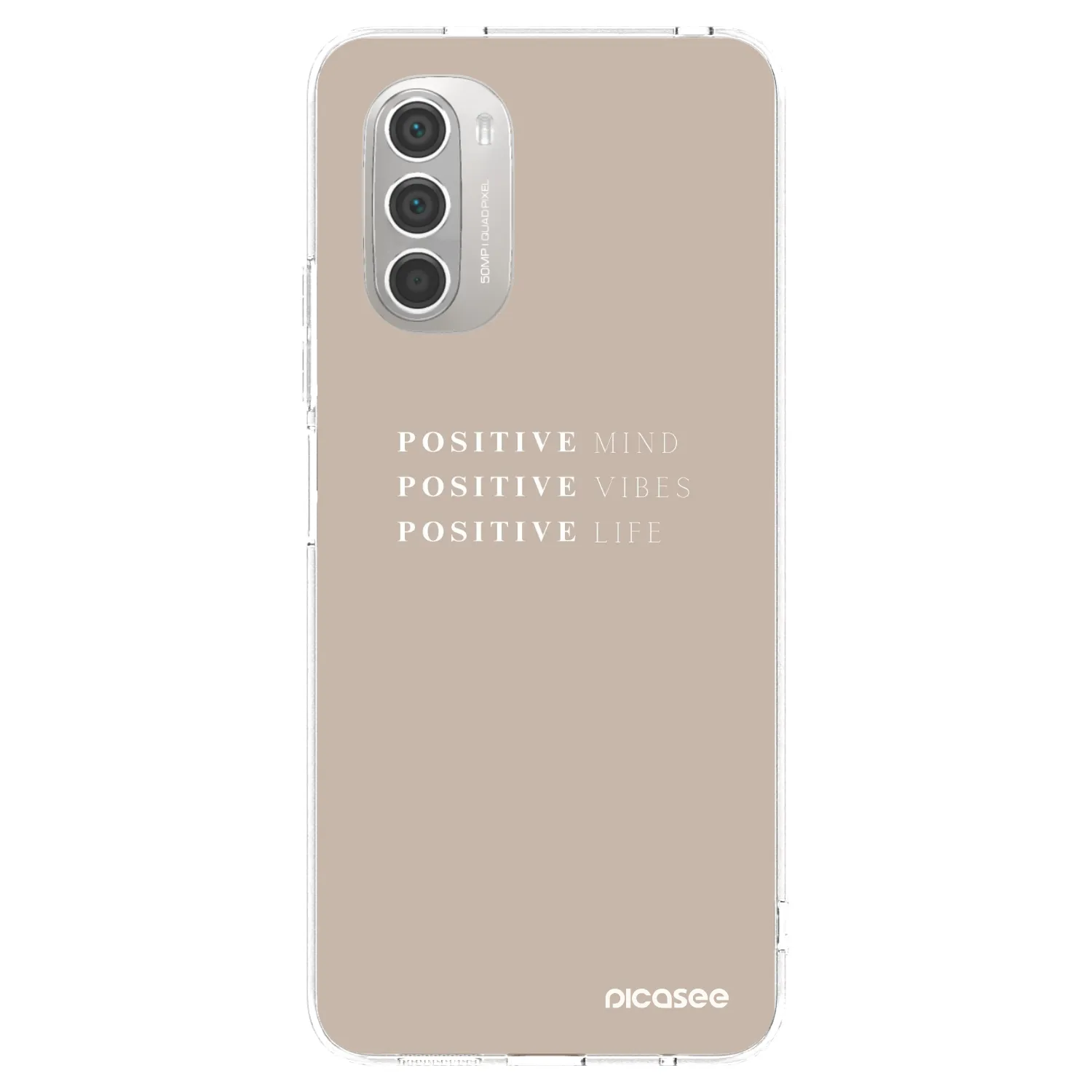 Picasee διαφανής θήκη σιλικόνης Motorola Moto G51 - Positive Vibes