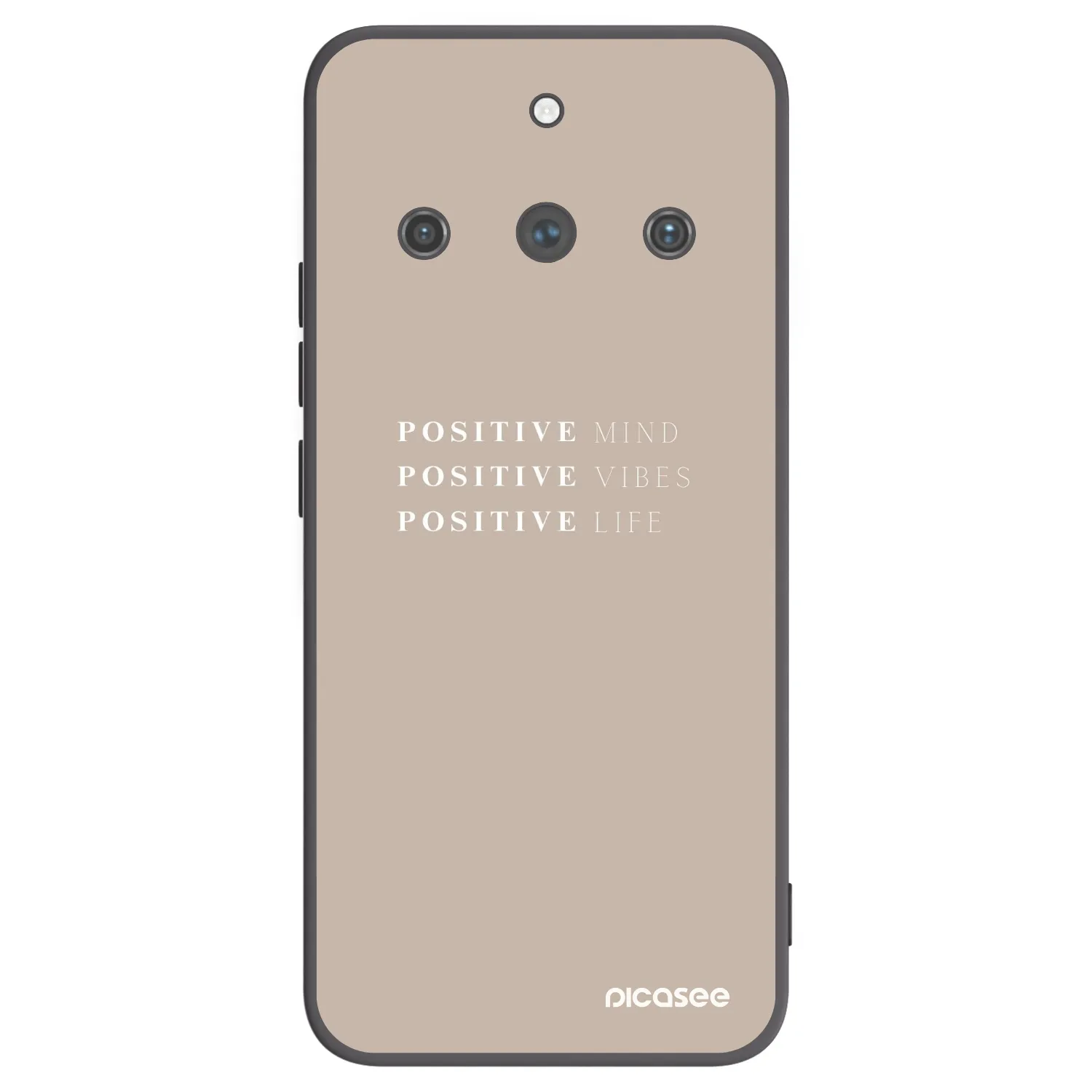 Picasee Μαύρη θήκη σιλικόνης για Realme 11 Pro+ - Positive Vibes