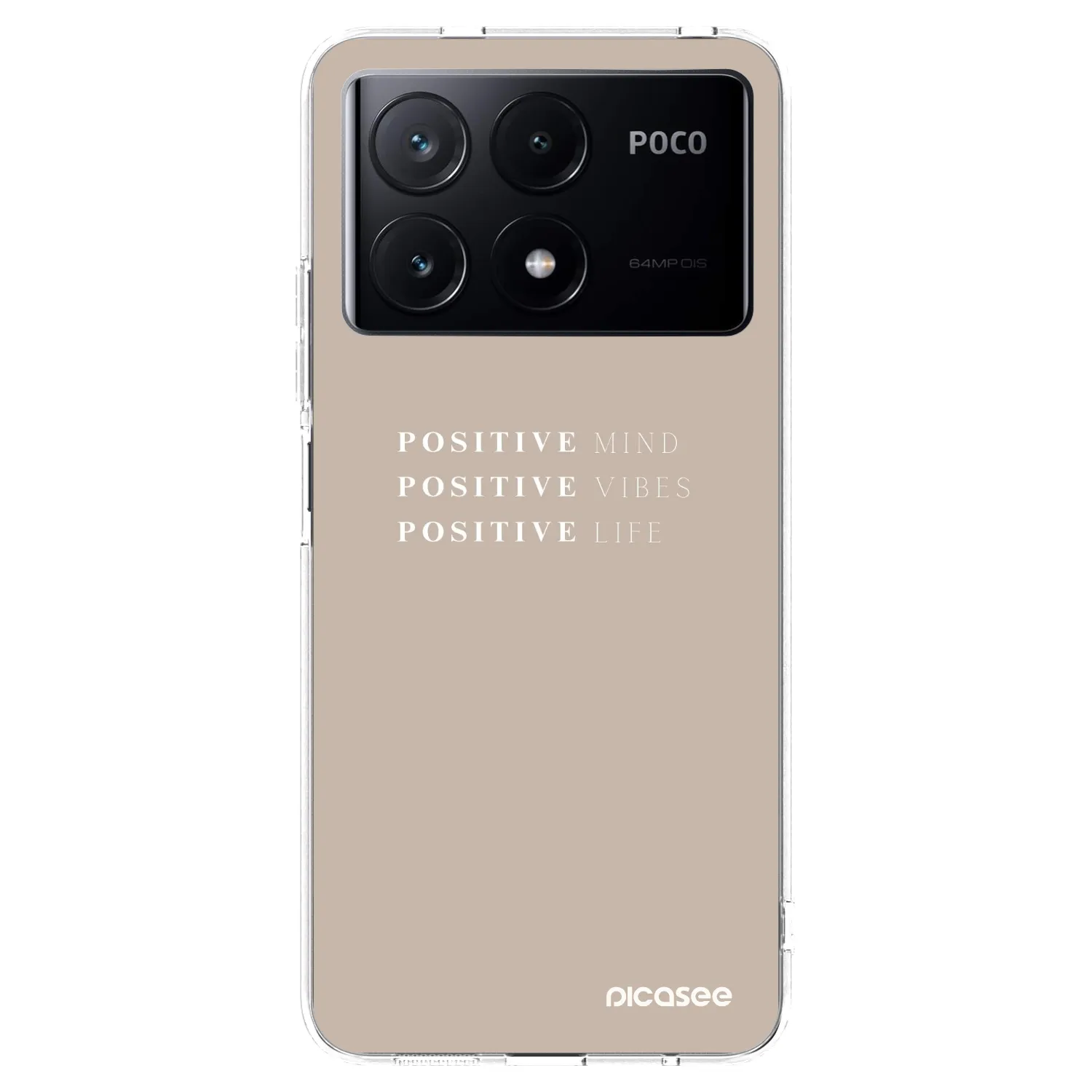 Picasee διαφανής θήκη σιλικόνης Xiaomi Poco X6 Pro - Positive Vibes
