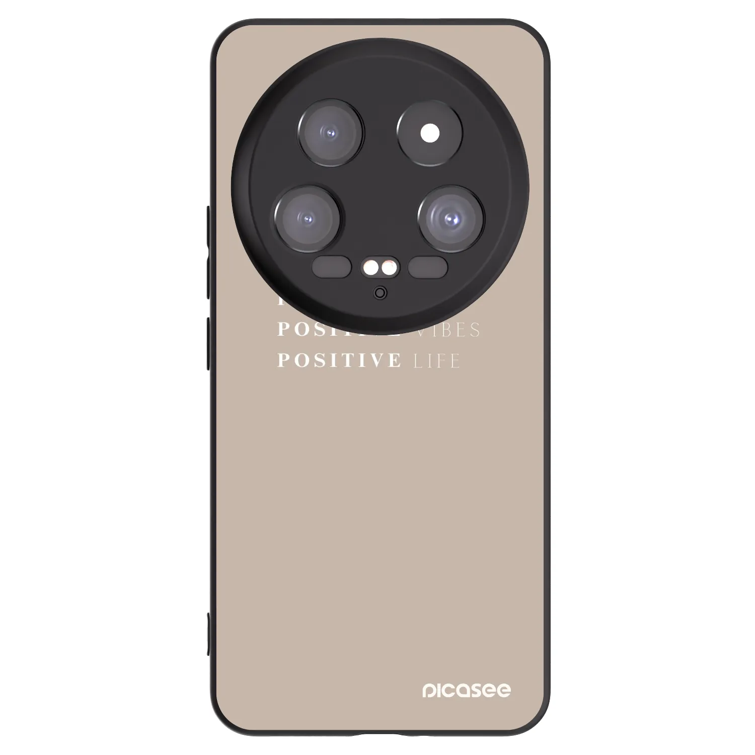 Picasee Μαύρη θήκη σιλικόνης για Xiaomi 14 Ultra - Positive Vibes