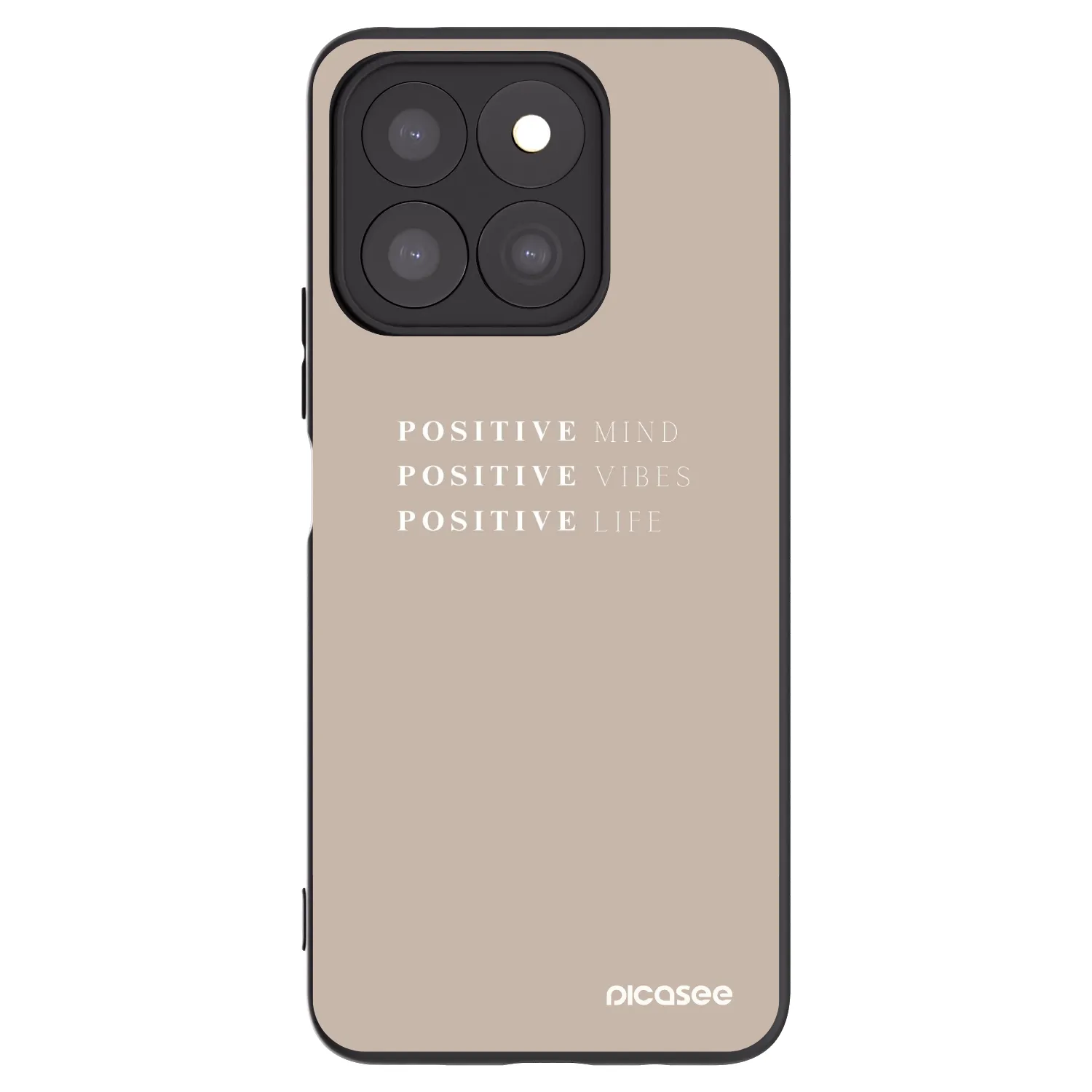 Picasee Μαύρη θήκη σιλικόνης για Honor X8b - Positive Vibes