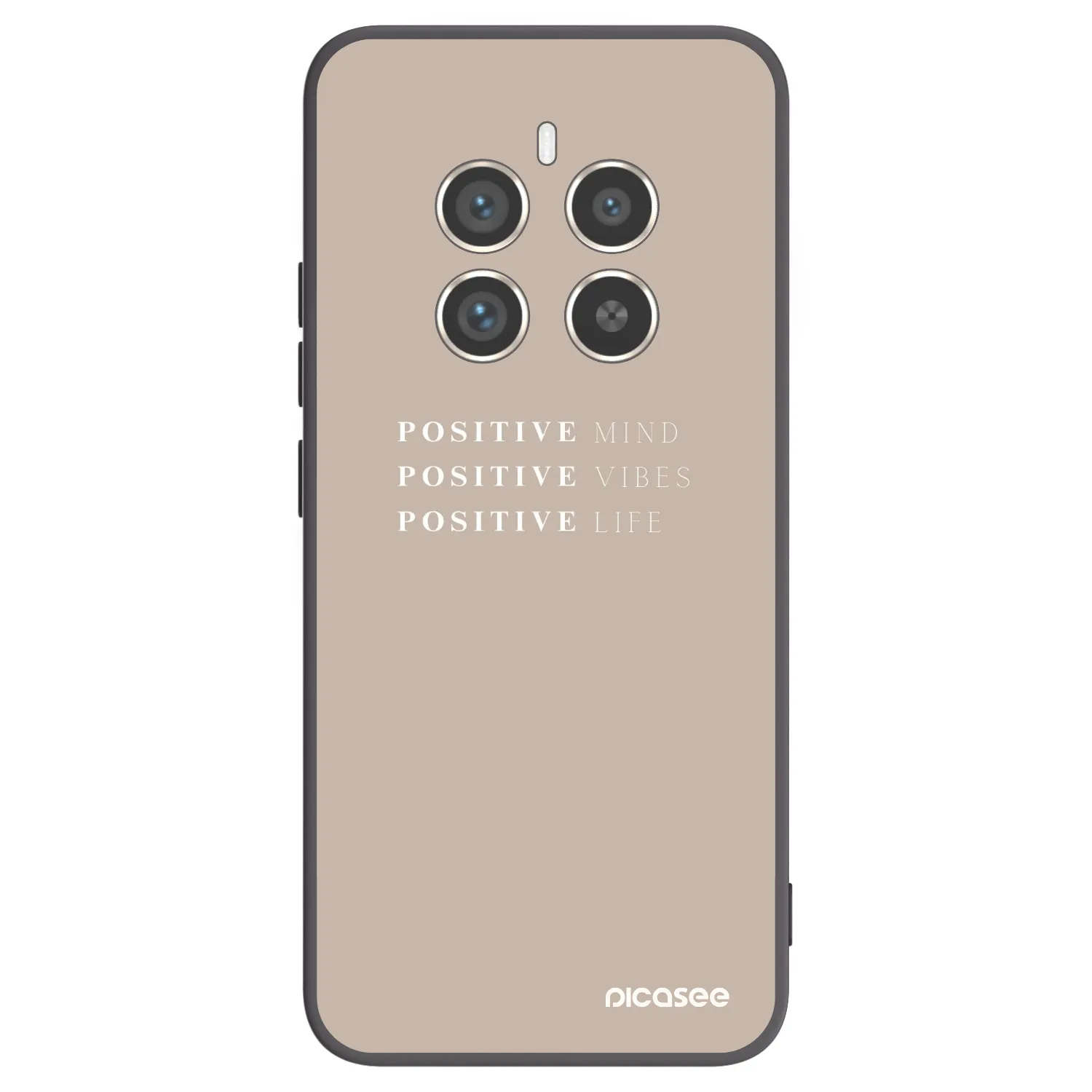 Picasee Μαύρη θήκη σιλικόνης για Realme 12 Pro 5G - Positive Vibes