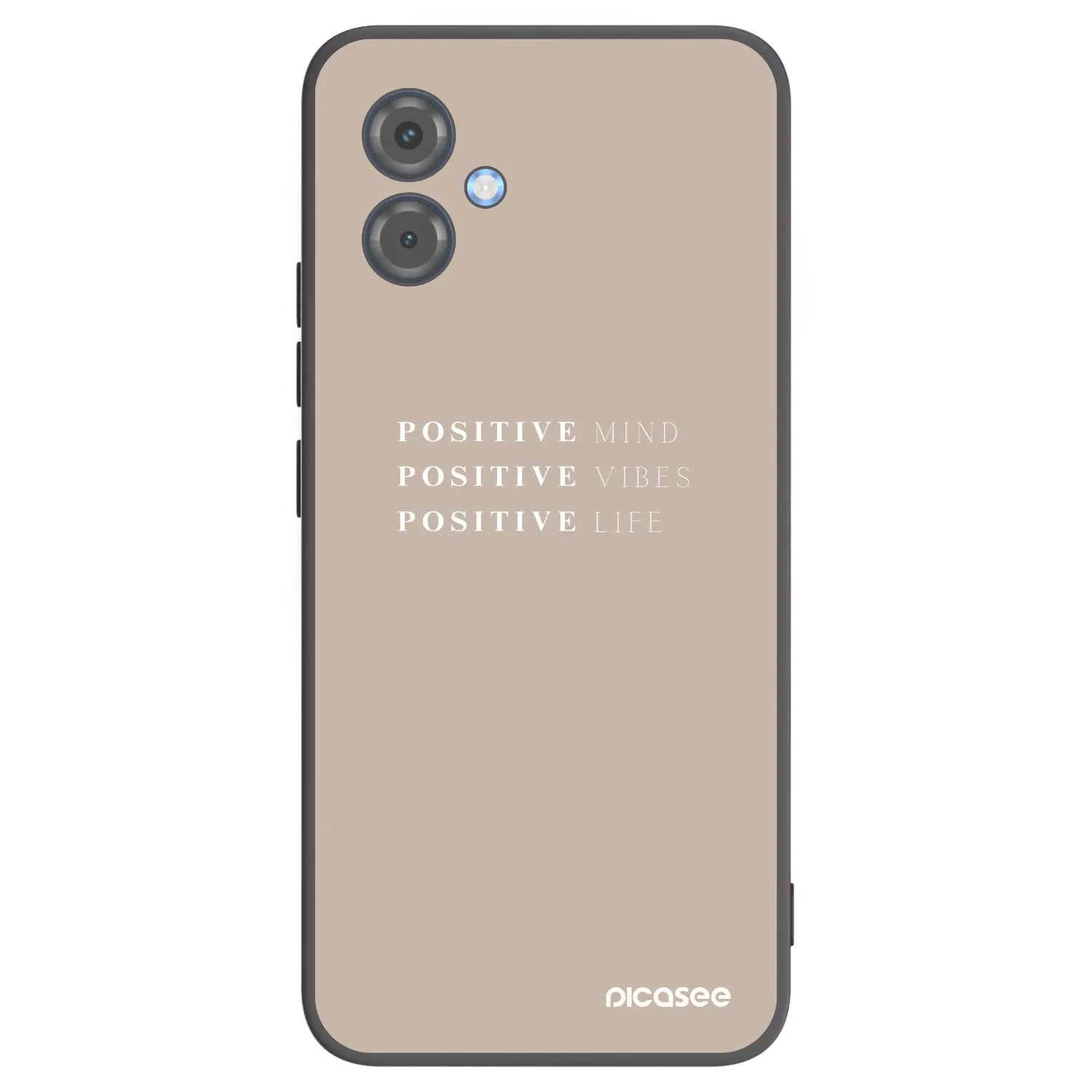 Picasee Μαύρη θήκη σιλικόνης για Motorola Moto G14 - Positive Vibes
