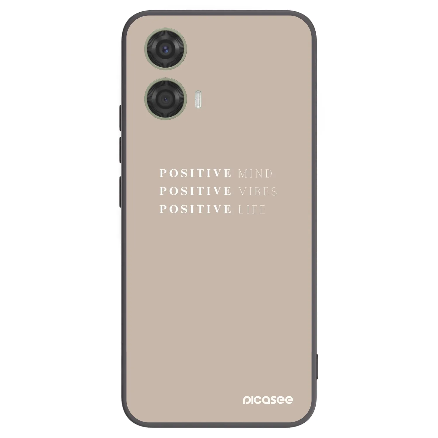Picasee Μαύρη θήκη σιλικόνης για Motorola Moto G24 - Positive Vibes