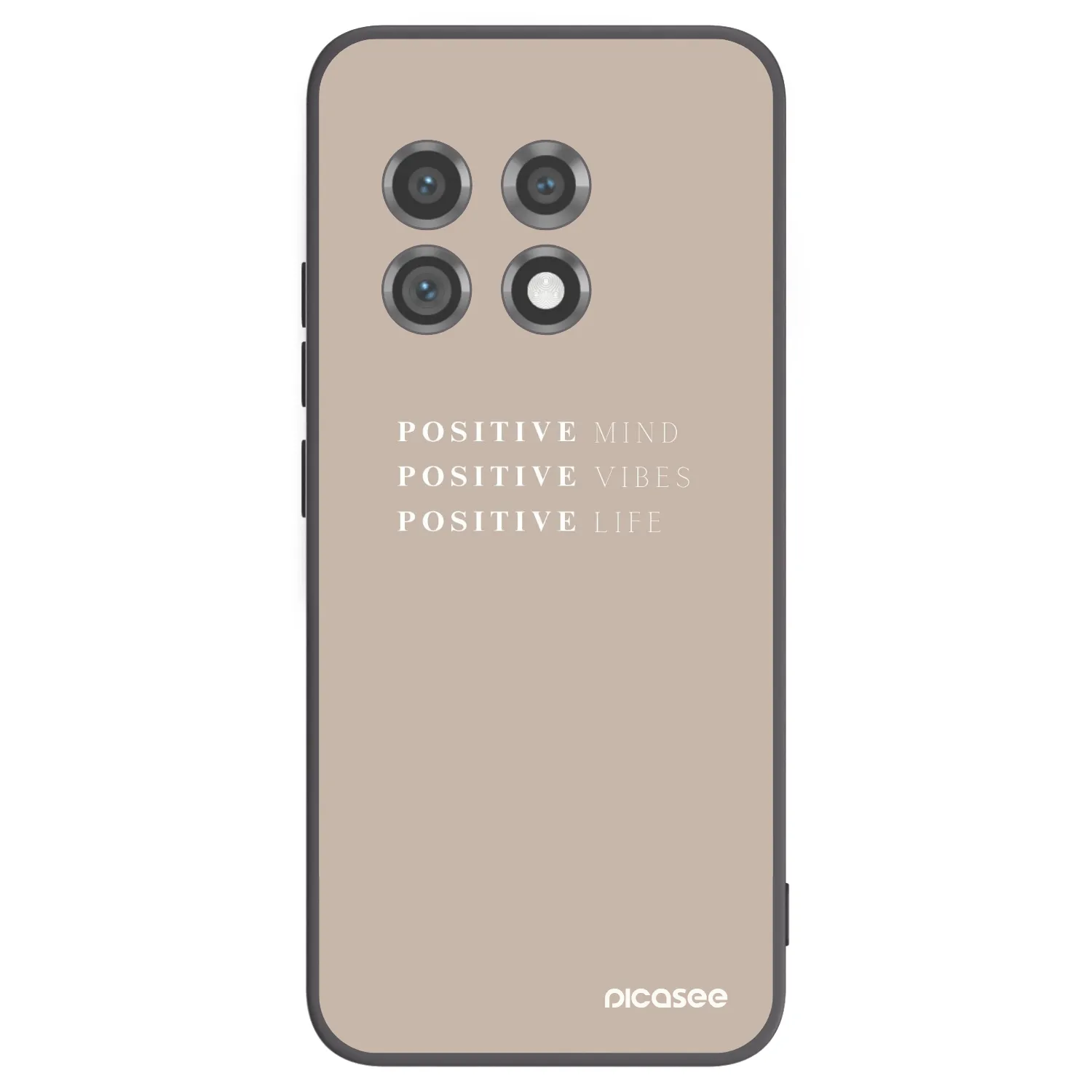 Picasee Μαύρη θήκη σιλικόνης για OnePlus 11 5G - Positive Vibes