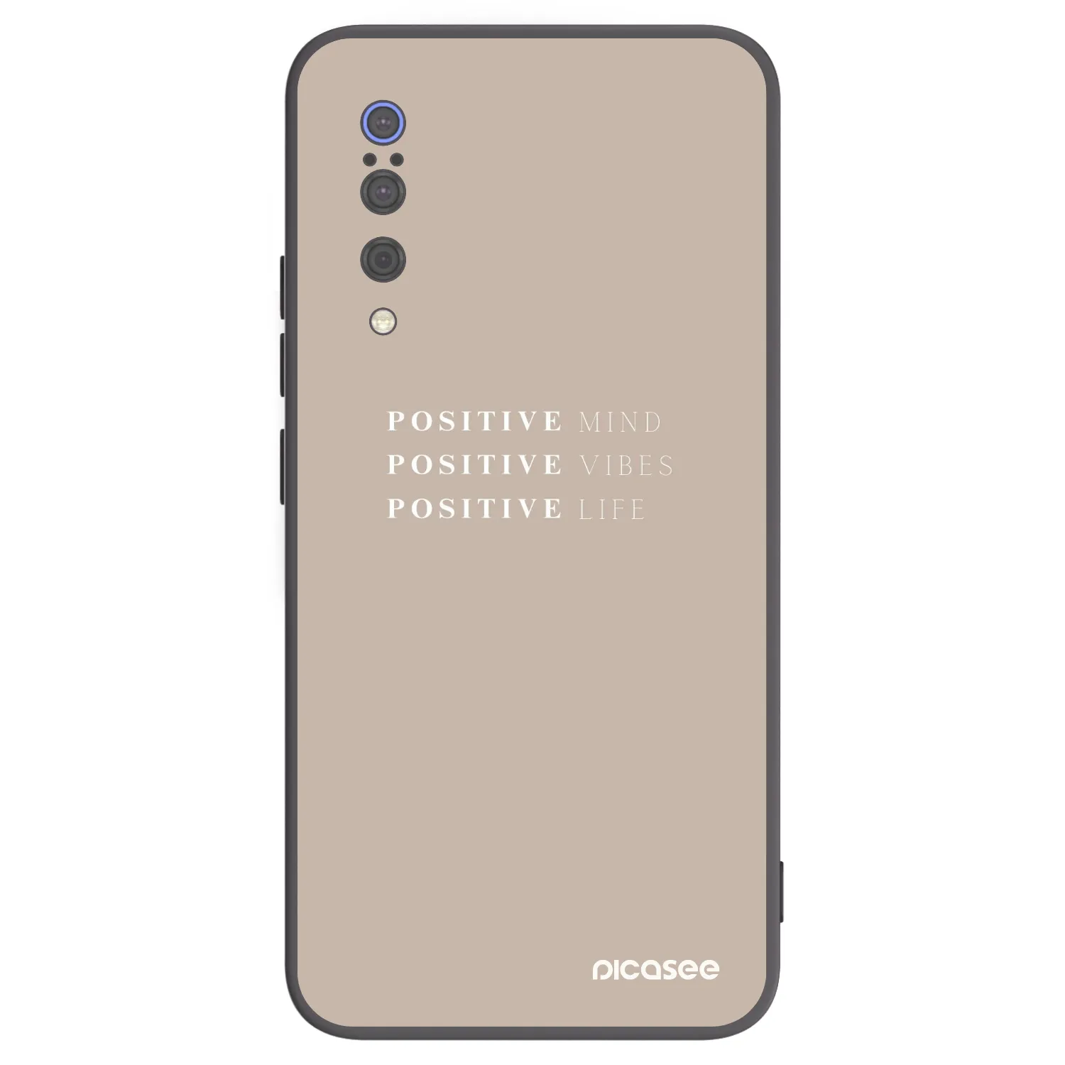 Picasee Μαύρη θήκη σιλικόνης για Xiaomi Mi 9 - Positive Vibes