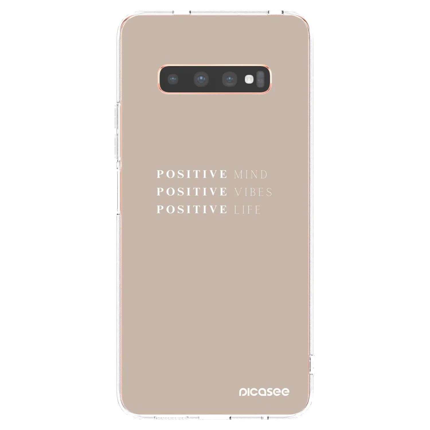 Picasee διαφανής θήκη σιλικόνης Samsung Galaxy S10 Plus G975 - Positive Vibes