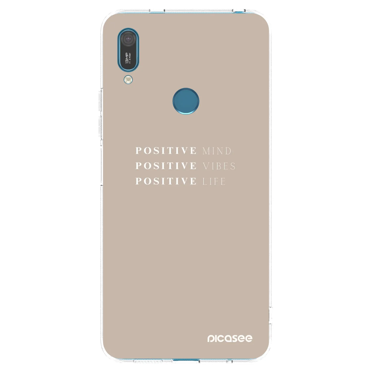 Picasee διαφανής θήκη σιλικόνης Huawei Y7 2019 - Positive Vibes