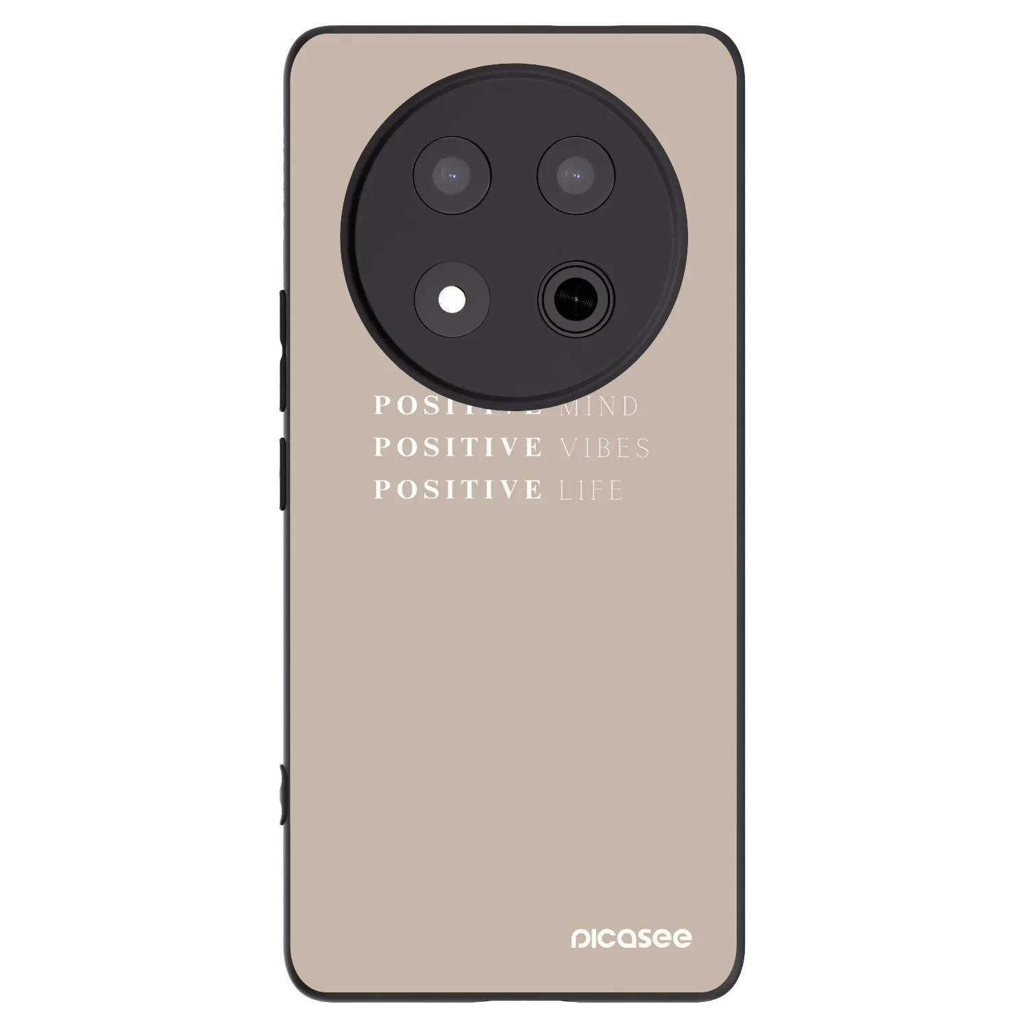 Picasee Μαύρη θήκη σιλικόνης για Honor Magic7 Lite 5G - Positive Vibes