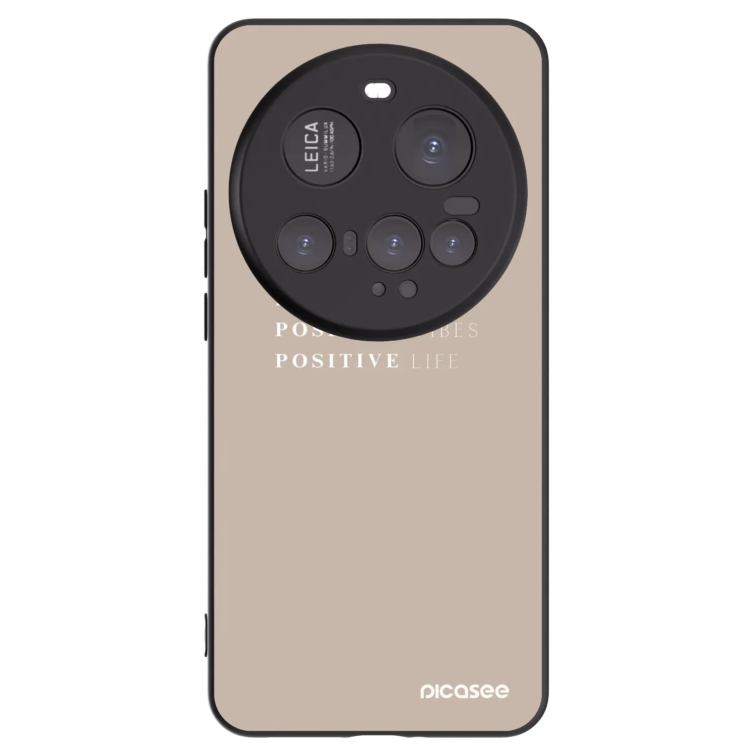 Picasee Μαύρη θήκη σιλικόνης για Xiaomi 15 Ultra - Positive Vibes