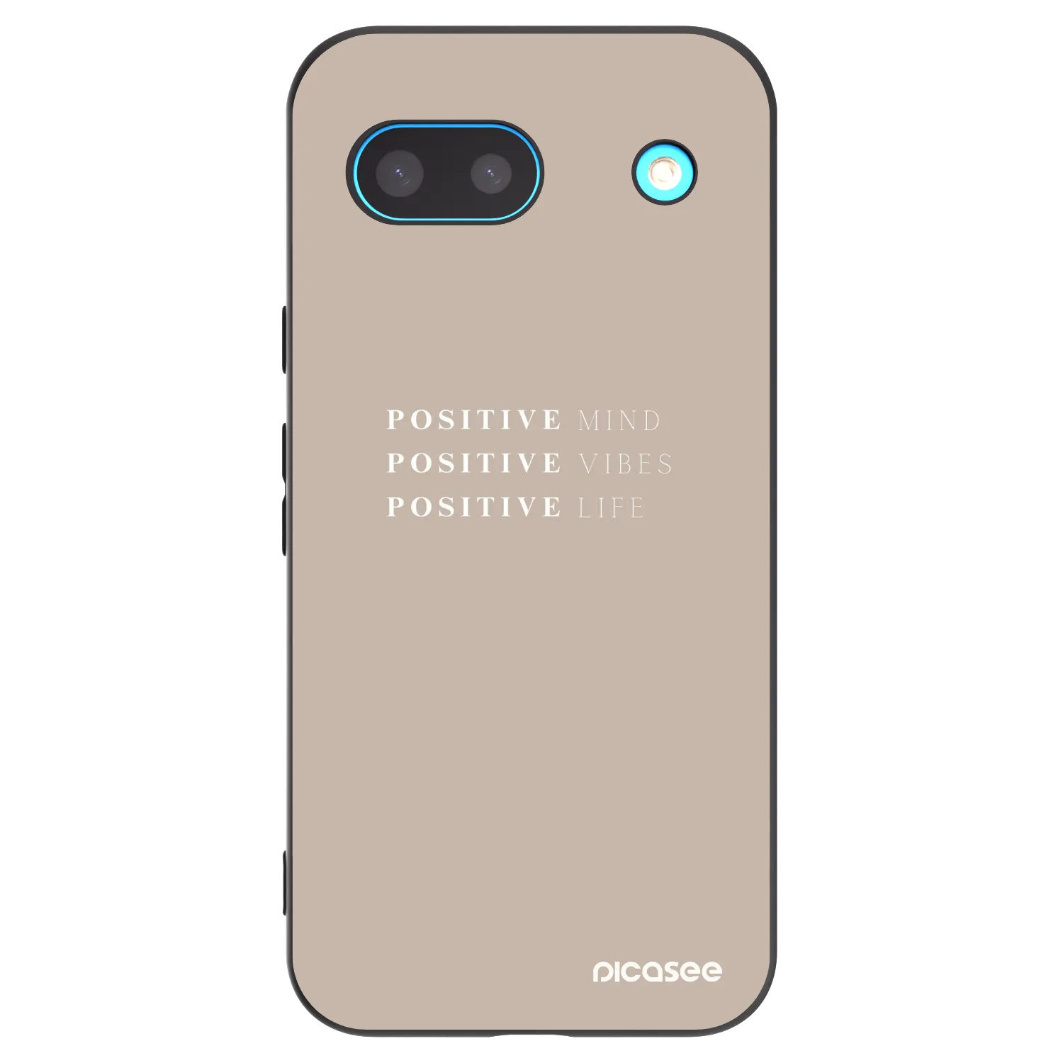 Picasee Μαύρη θήκη σιλικόνης για Google Pixel 8a - Positive Vibes