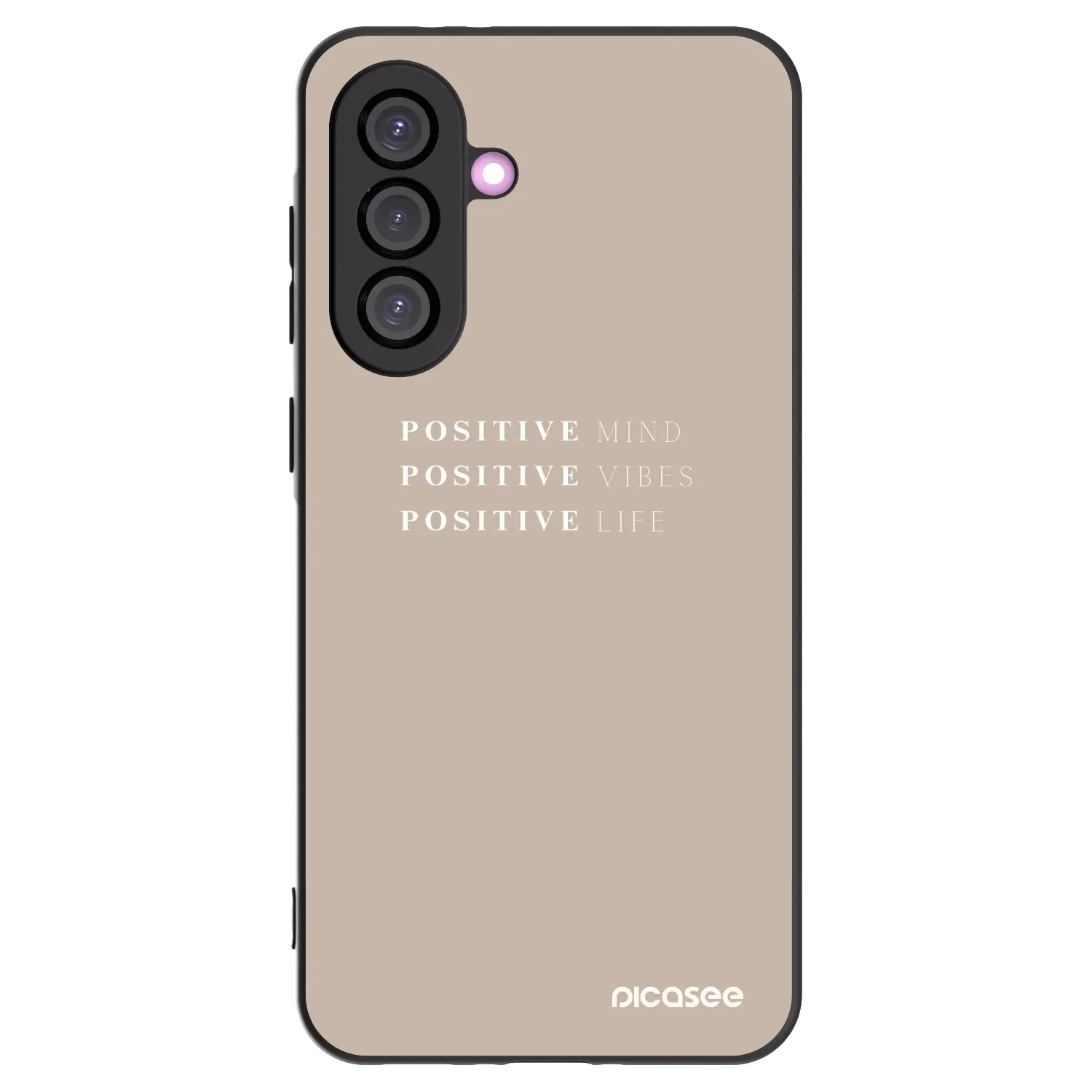 Picasee Μαύρη θήκη σιλικόνης για Samsung Galaxy A56 5G A566B - Positive Vibes