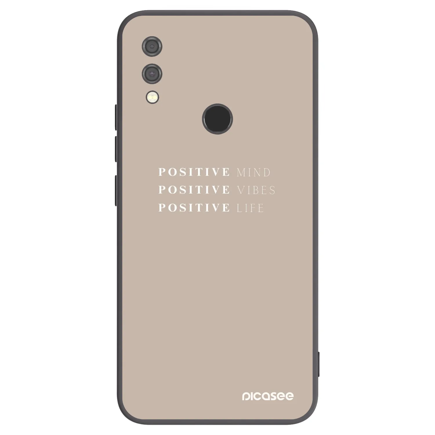 Picasee Μαύρη θήκη σιλικόνης για Xiaomi Redmi Note 7 - Positive Vibes