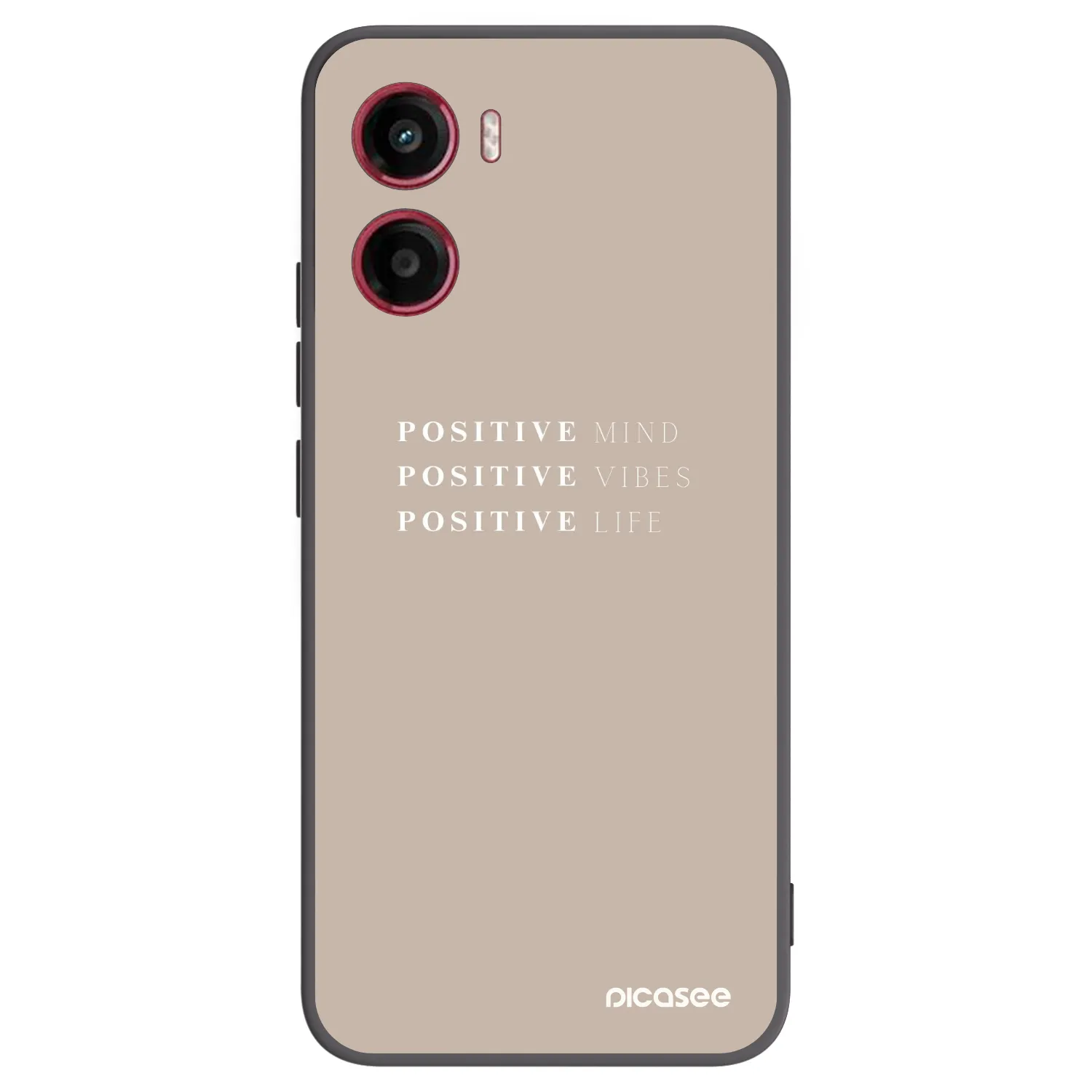 Picasee Μαύρη θήκη σιλικόνης για Motorola Moto G05 - Positive Vibes