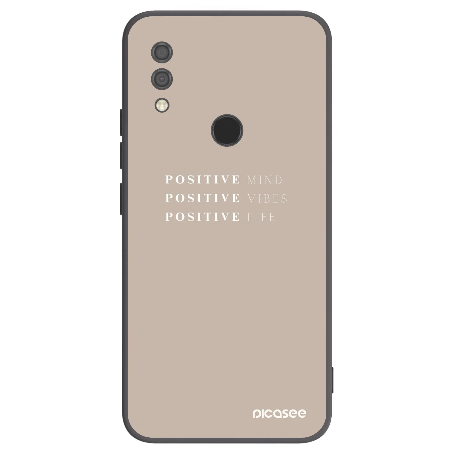 Picasee Μαύρη θήκη σιλικόνης για Xiaomi Redmi 7 - Positive Vibes
