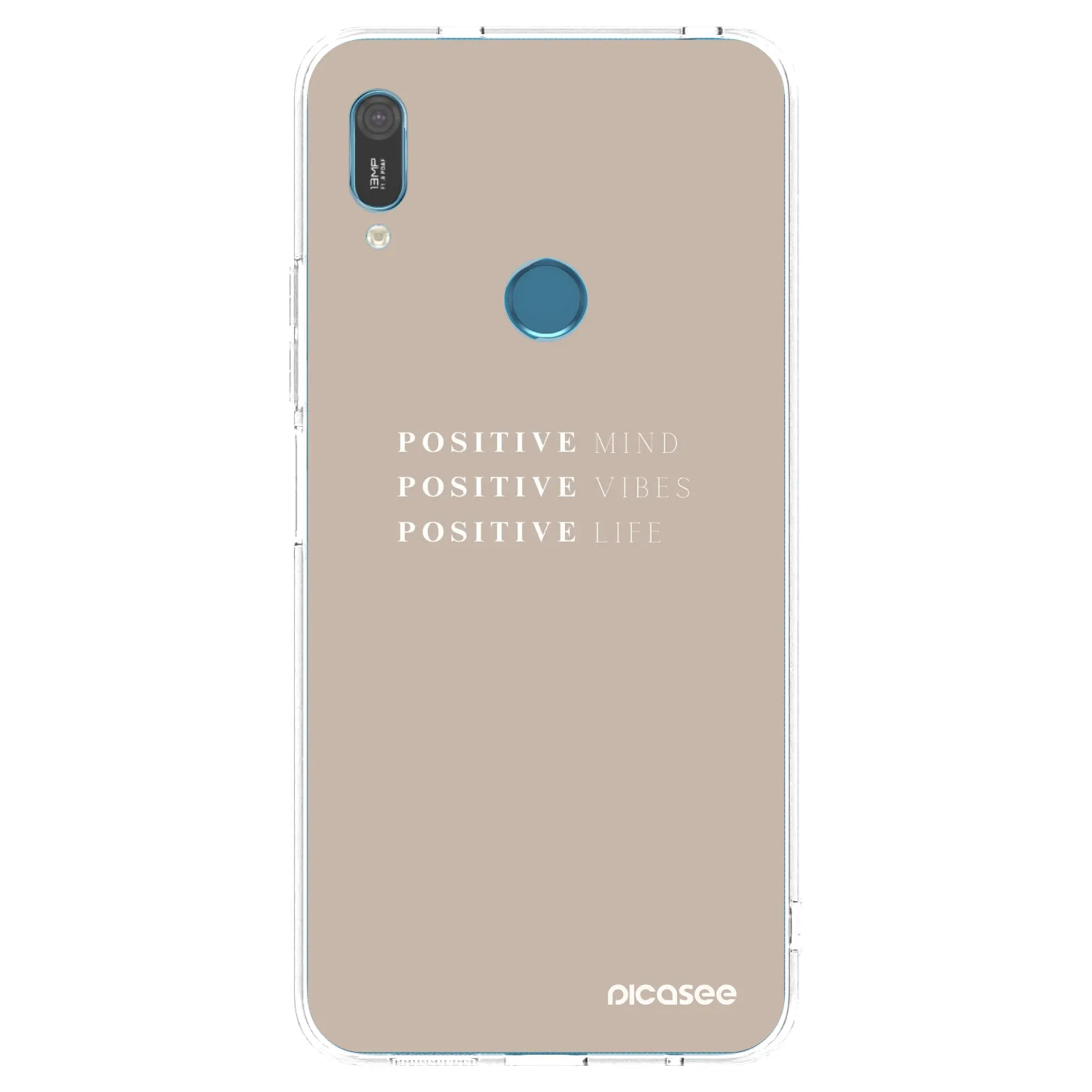 Picasee διαφανής θήκη σιλικόνης Huawei Y6 2019 - Positive Vibes