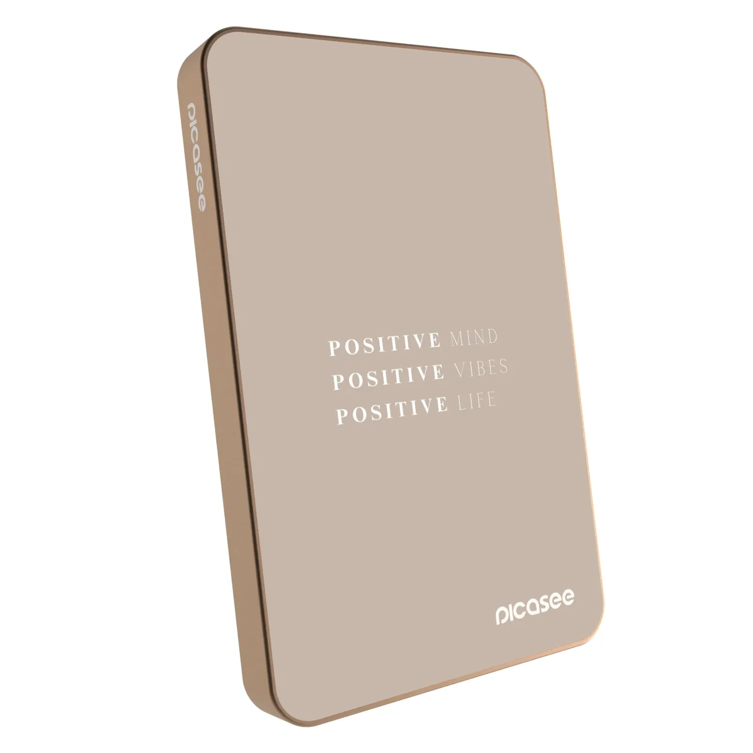 Picasee Powerbank με MagSafe 5 000 mAh Χρυσαφένιος - Positive Vibes