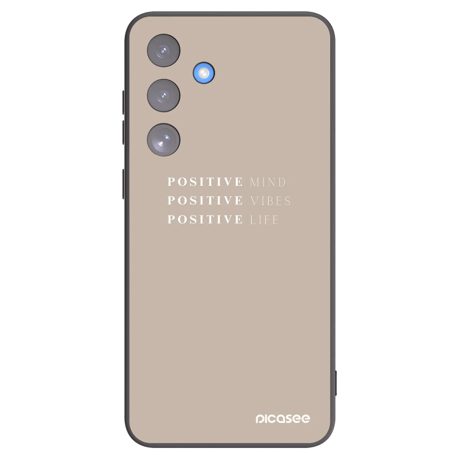Picasee Μαύρη θήκη σιλικόνης για Samsung Galaxy S25 FE 5G - Positive Vibes
