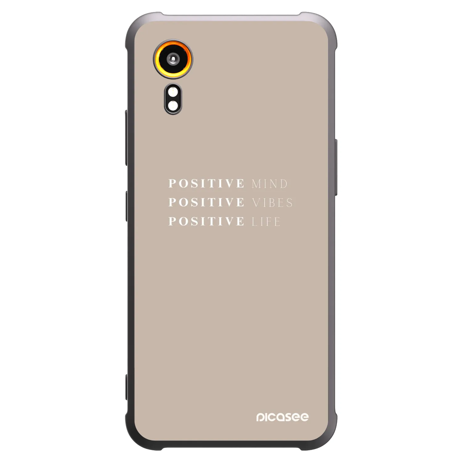 Picasee Μαύρη θήκη σιλικόνης για Samsung Galaxy Xcover 7 - Positive Vibes