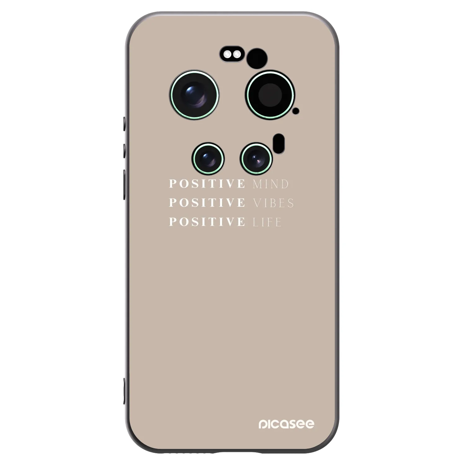 Picasee Μαύρη θήκη σιλικόνης για Xiaomi 17 Ultra - Positive Vibes