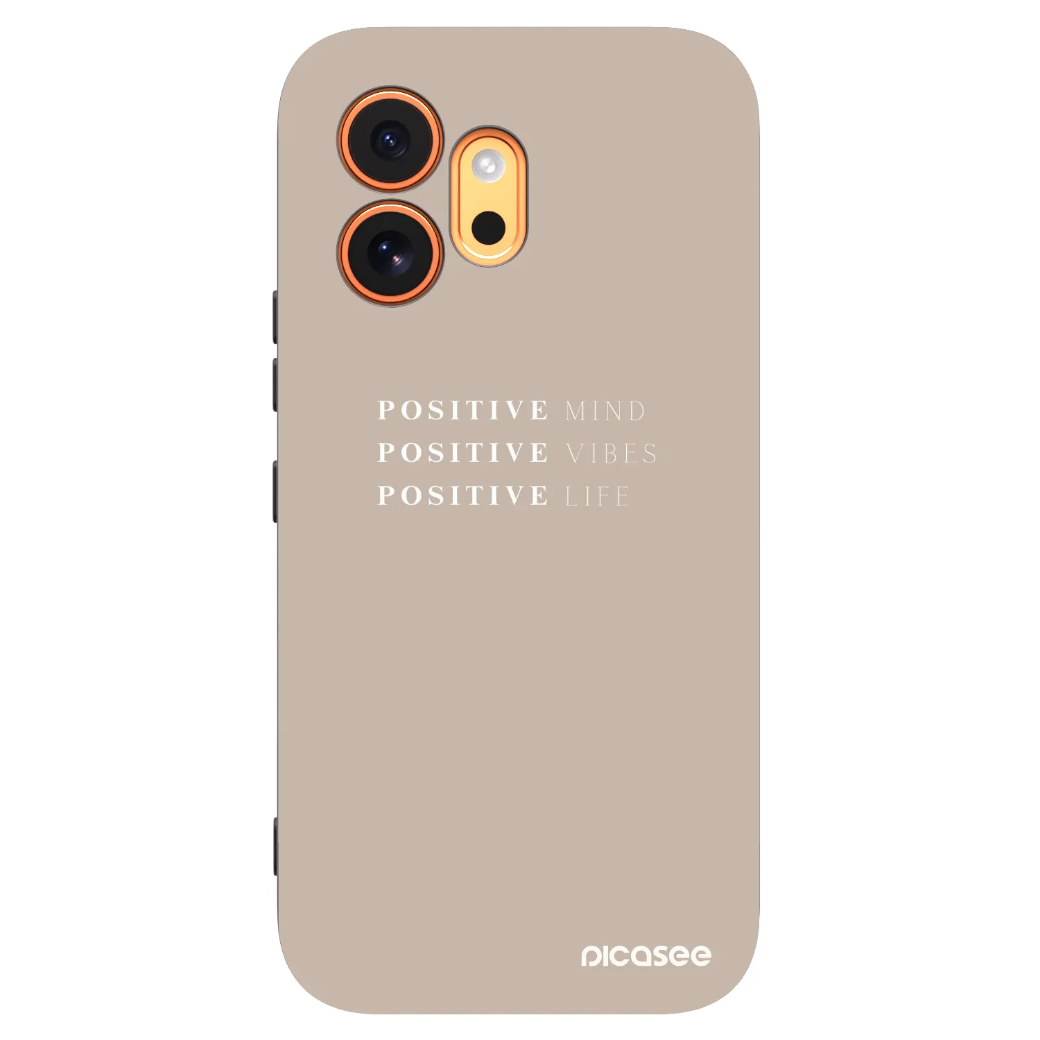Picasee Μαύρη θήκη σιλικόνης για Honor 600 - Positive Vibes