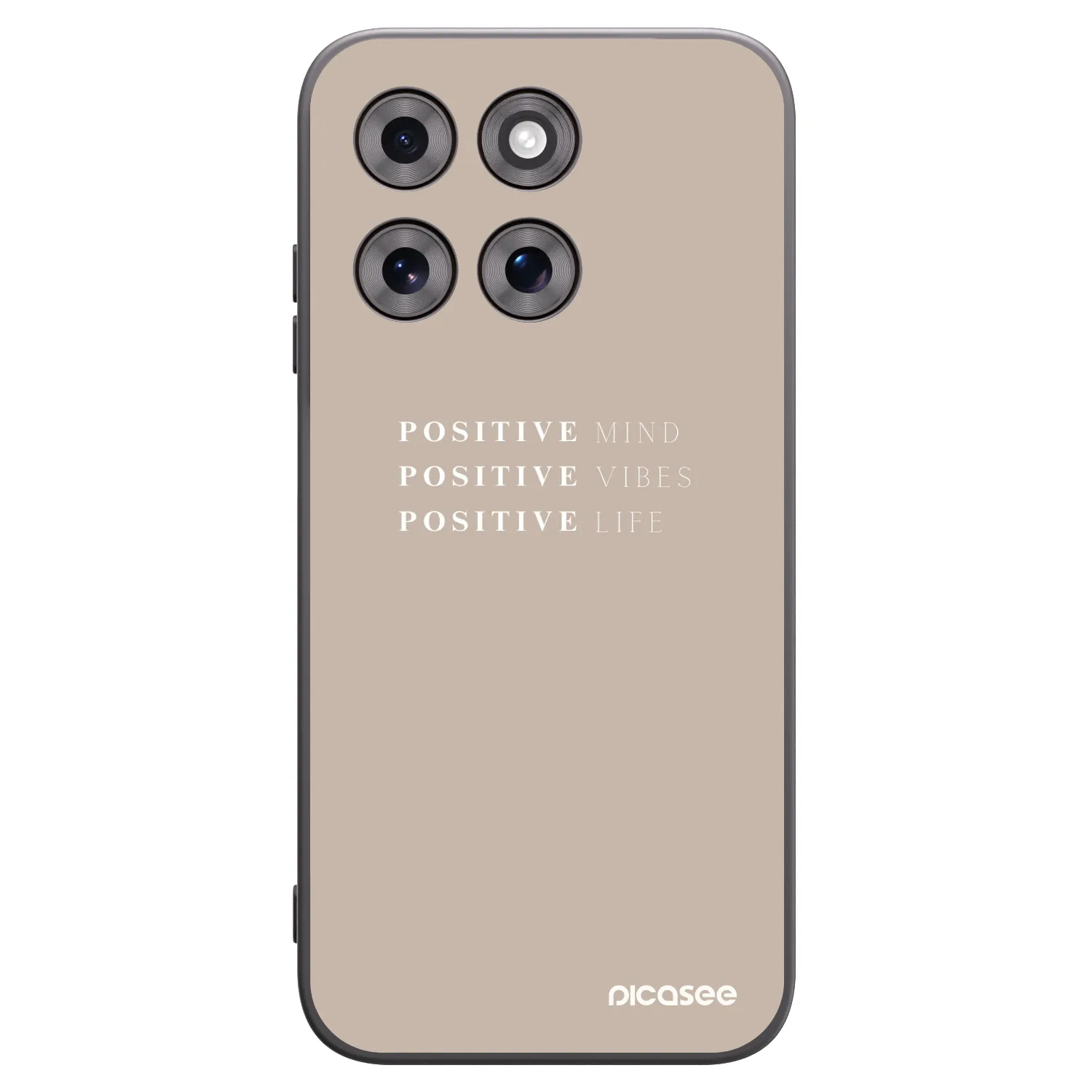 Picasee Μαύρη θήκη σιλικόνης για Motorola Moto G77 - Positive Vibes