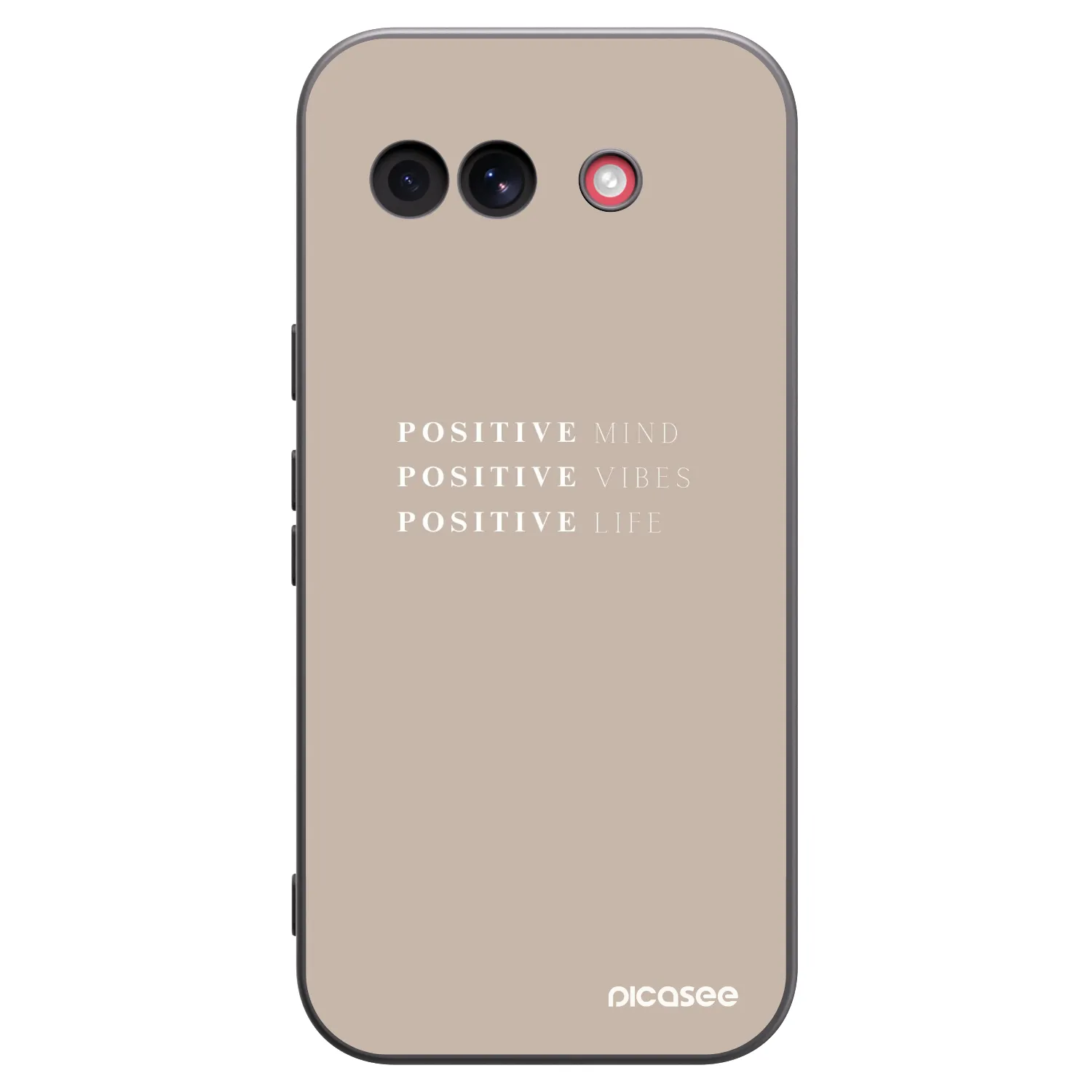 Picasee Μαύρη θήκη σιλικόνης για Google Pixel 10a - Positive Vibes