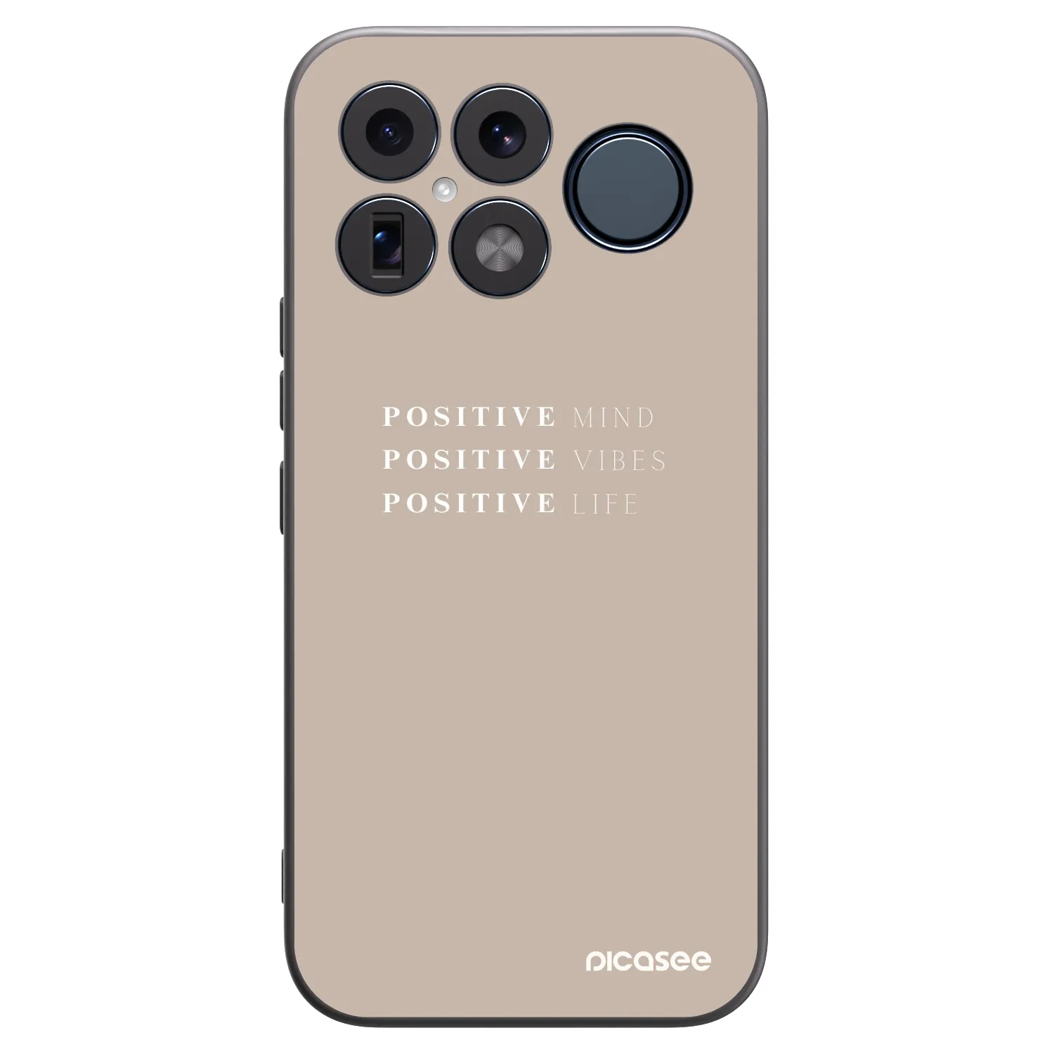 Picasee Μαύρη θήκη σιλικόνης για Xiaomi Poco F8 Ultra - Positive Vibes