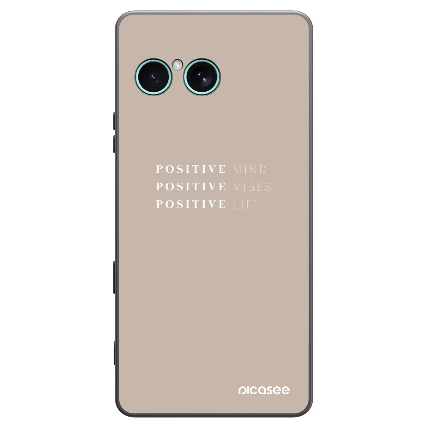 Picasee Μαύρη θήκη σιλικόνης για Sony Xperia 10 VII - Positive Vibes