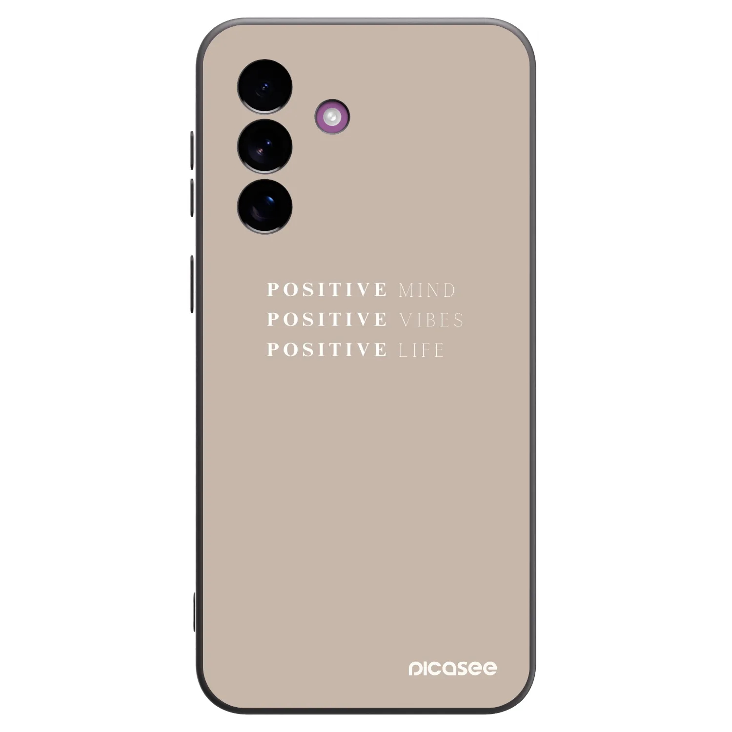 Picasee Μαύρη θήκη σιλικόνης για Samsung Galaxy A37 - Positive Vibes